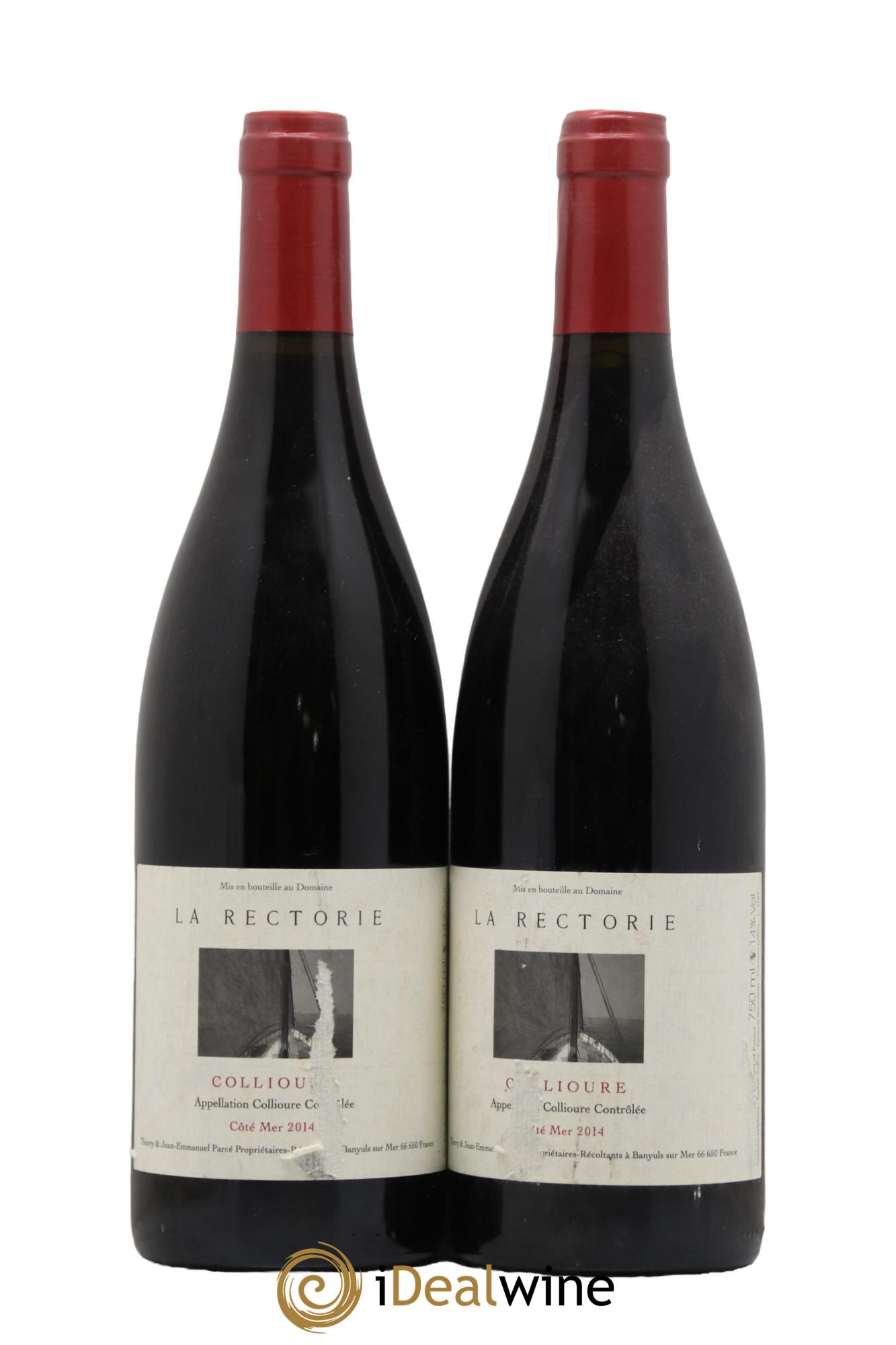 Collioure La Rectorie (Domaine de) Côté Mer Thierry et Jean Emmanuel Parcé 2014 - Lot de 2 bouteilles - 0