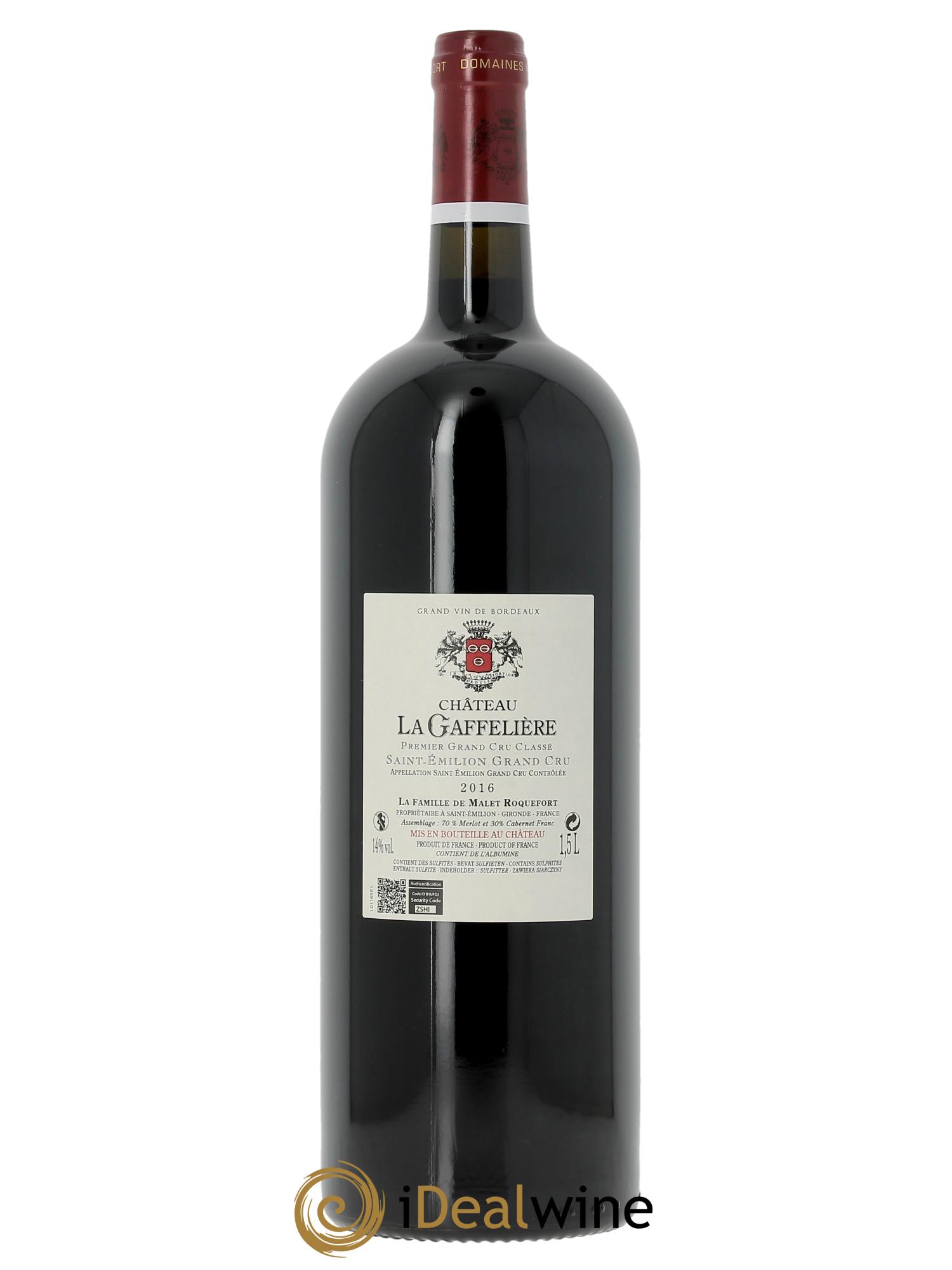 Château la Gaffelière 1er Grand Cru Classé B  2016 - Lot de 1 magnum - 2
