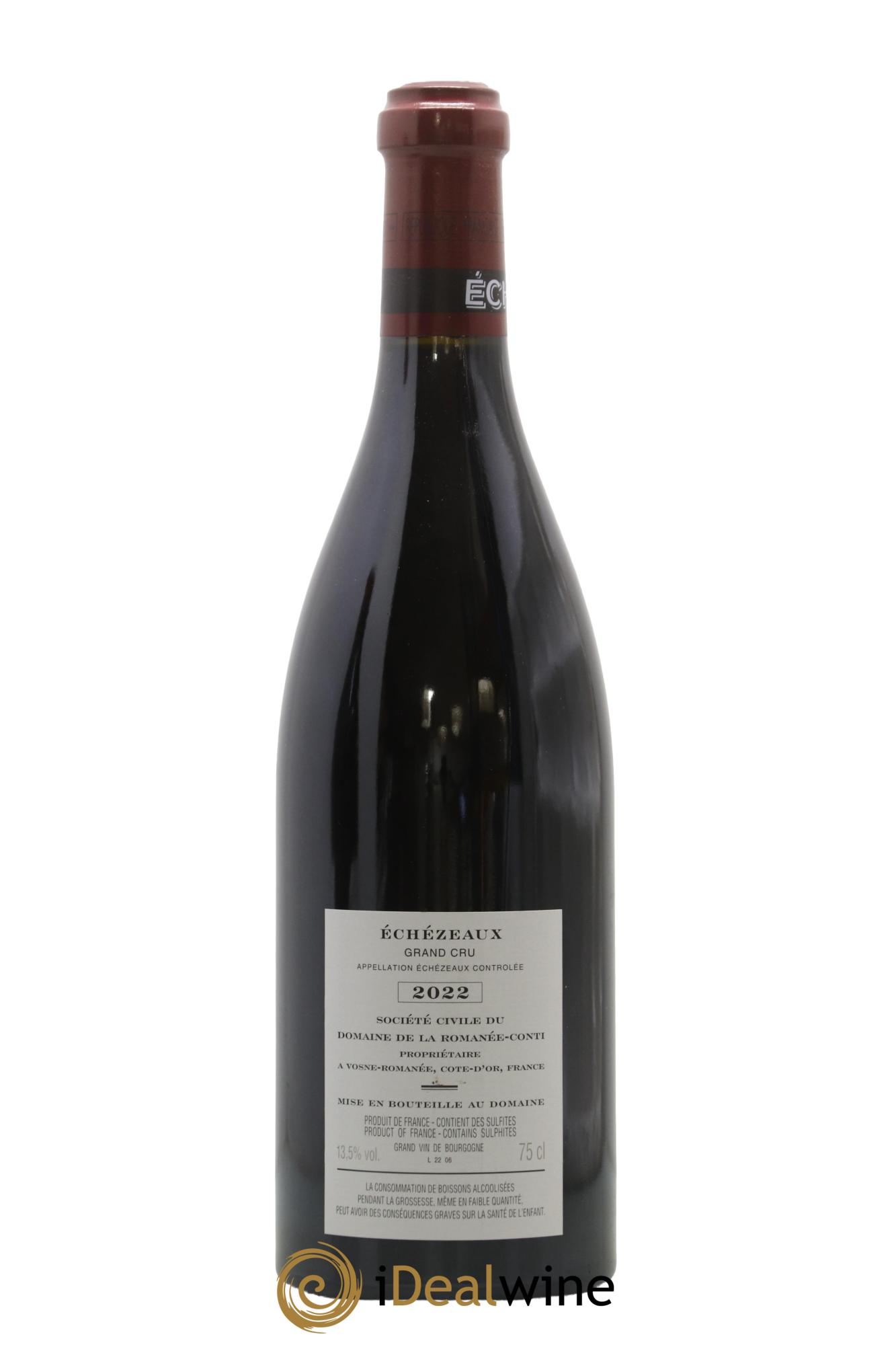 Echezeaux Grand Cru Domaine de la Romanée-Conti 2022 - Posten von 1 Flasche - 1