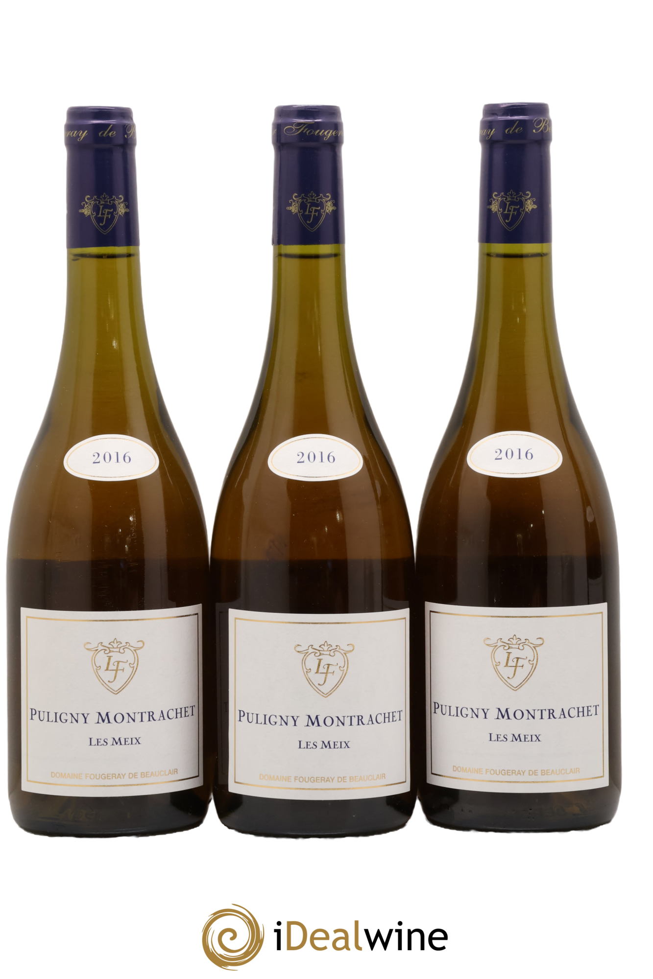 Puligny-Montrachet Les Meix Fougeray de Beauclair 2016 - Lotto di 3 bottiglie - 0
