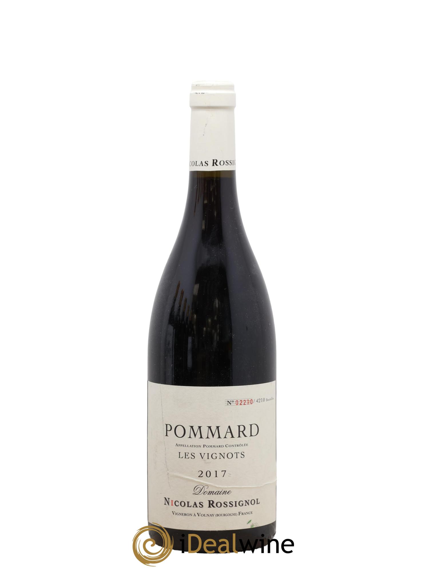 Pommard Les Vignots Nicolas Rossignol 2017 - Posten von 1 Flasche - 0