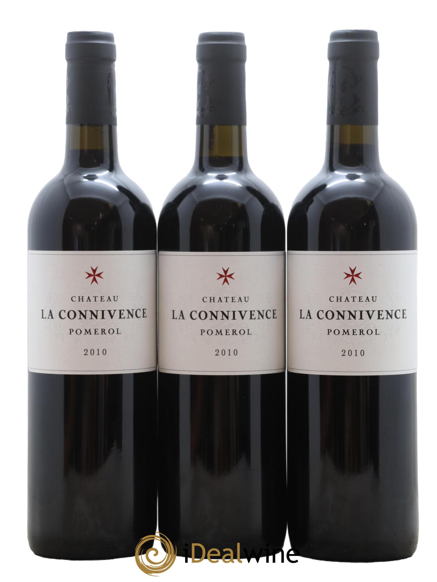 Pomerol Chateau La Connivence 2010 - Lot de 3 bouteilles - 0