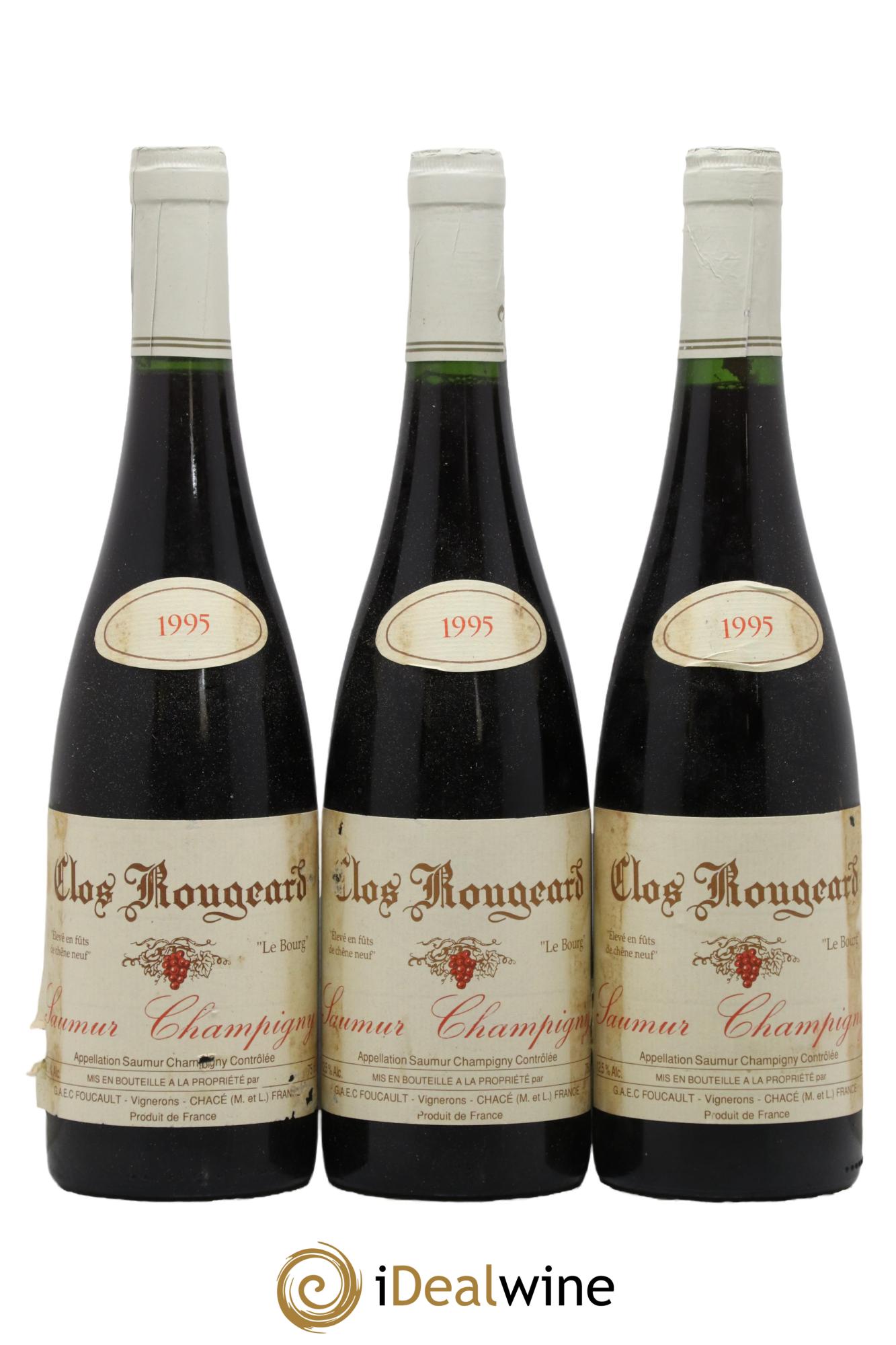 Saumur-Champigny Le Bourg Clos Rougeard 1995 - Lot de 3 bouteilles - 0