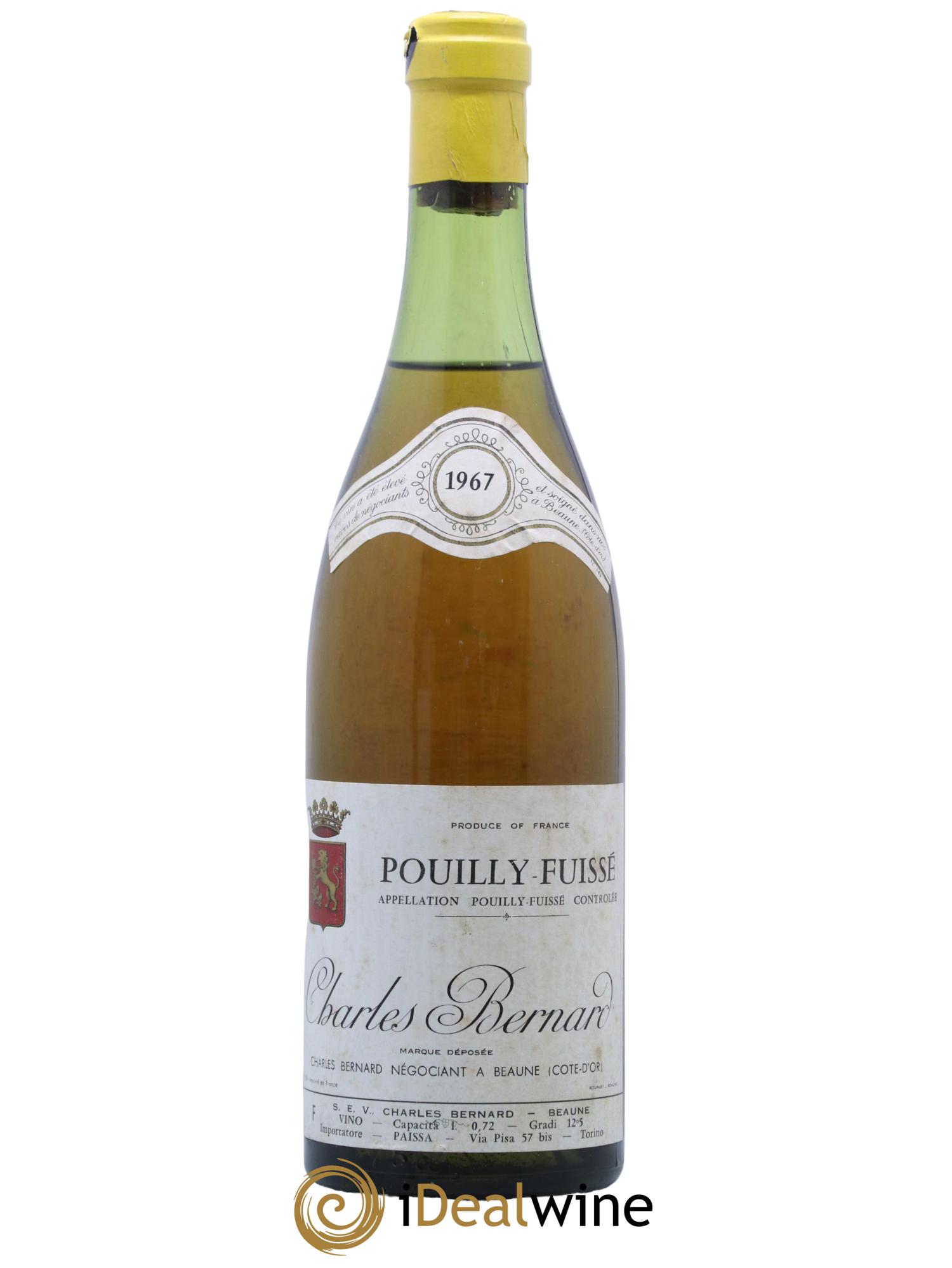Pouilly-Fuissé Charles Bernard 1967 - Lot de 1 bouteille - 0