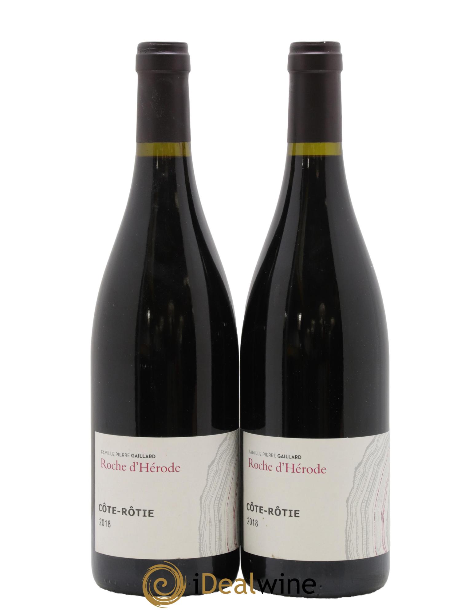 Côte-Rôtie Roche d'Hérode Famille Pierre Gaillard 2018 - Lot de 2 bouteilles - 0