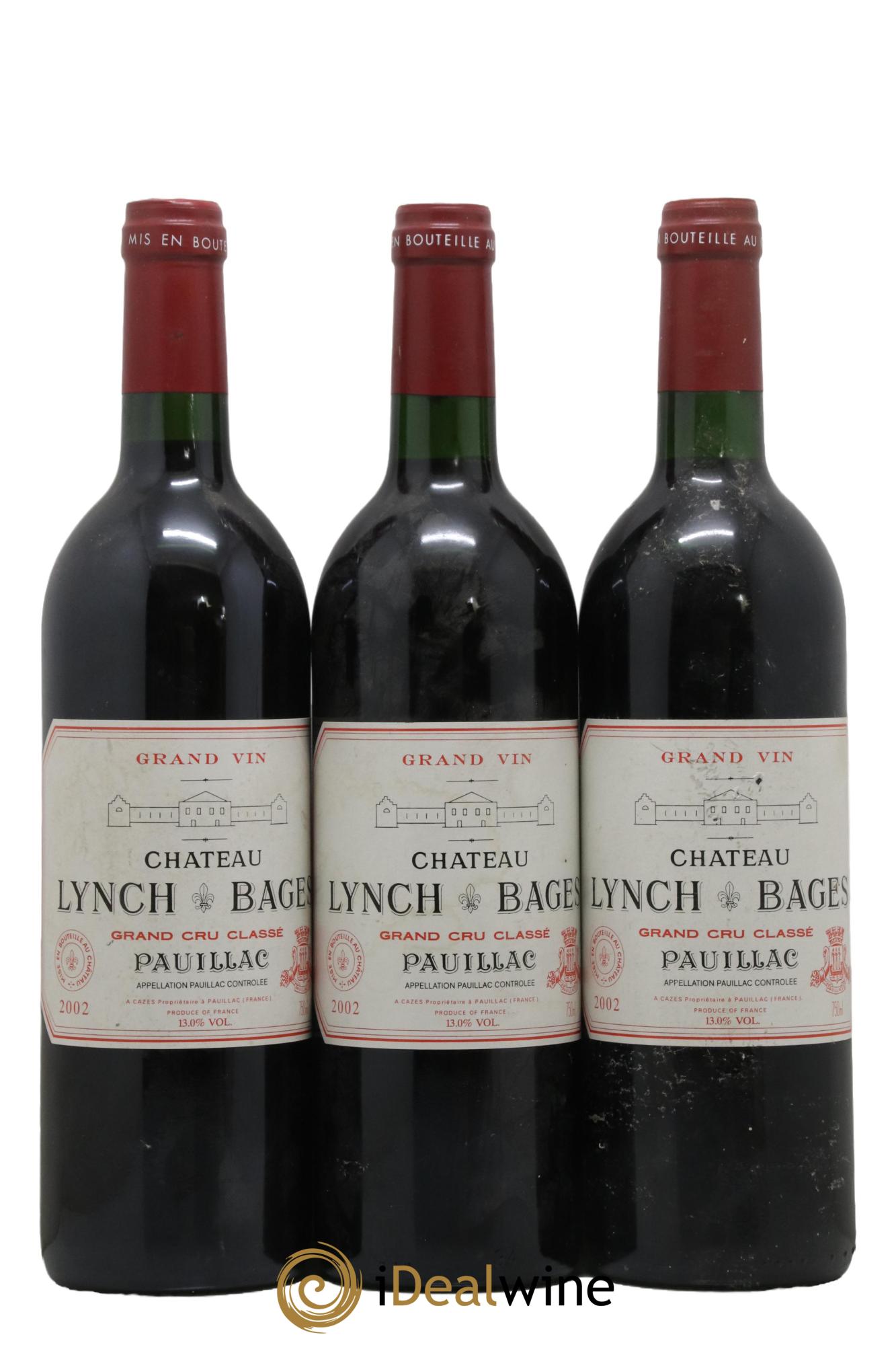 Château Lynch Bages 5ème Grand Cru Classé 2002 - Lot de 12 bouteilles - 4