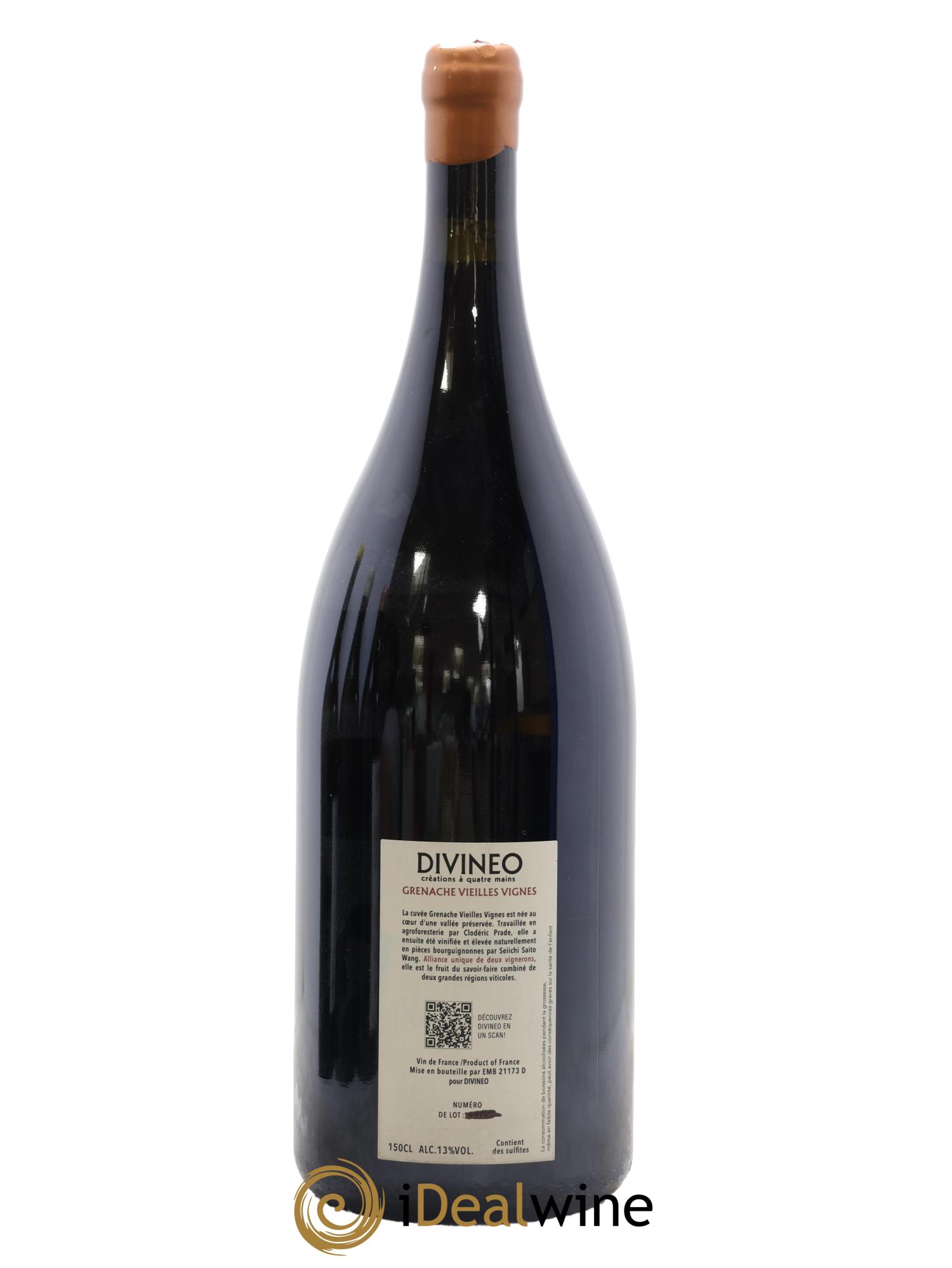 Vin de France Grenache Vieilles Vignes Divineo 2022 - Lot de 1 magnum - 1