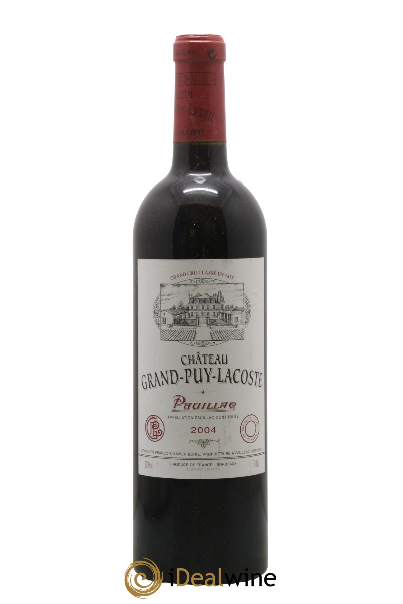 Château Grand Puy Lacoste 5ème Grand Cru Classé 2004 - Lot of 1 bottle - 0