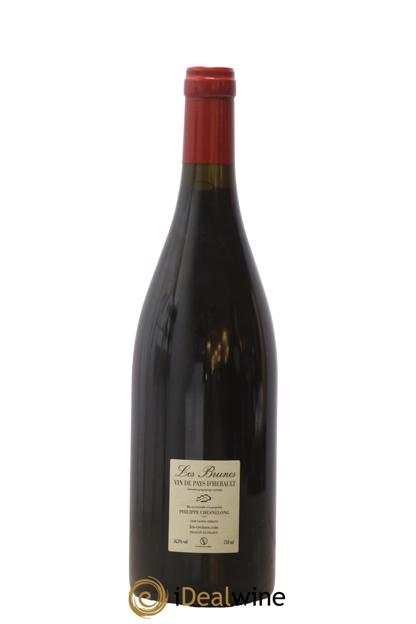 IGP Pays d'Hérault Les Brunes Les Creisses 2019 - Lot de 1 bouteille - 1