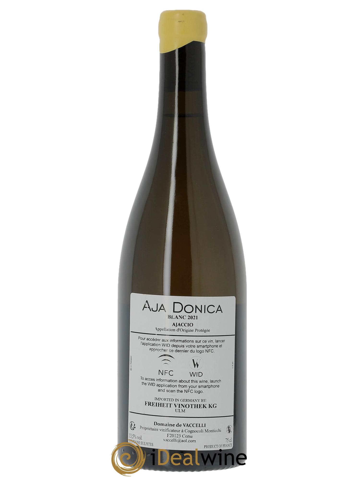 Ajaccio Aja Donica Vaccelli  2021 - Lot de 1 bouteille - 1