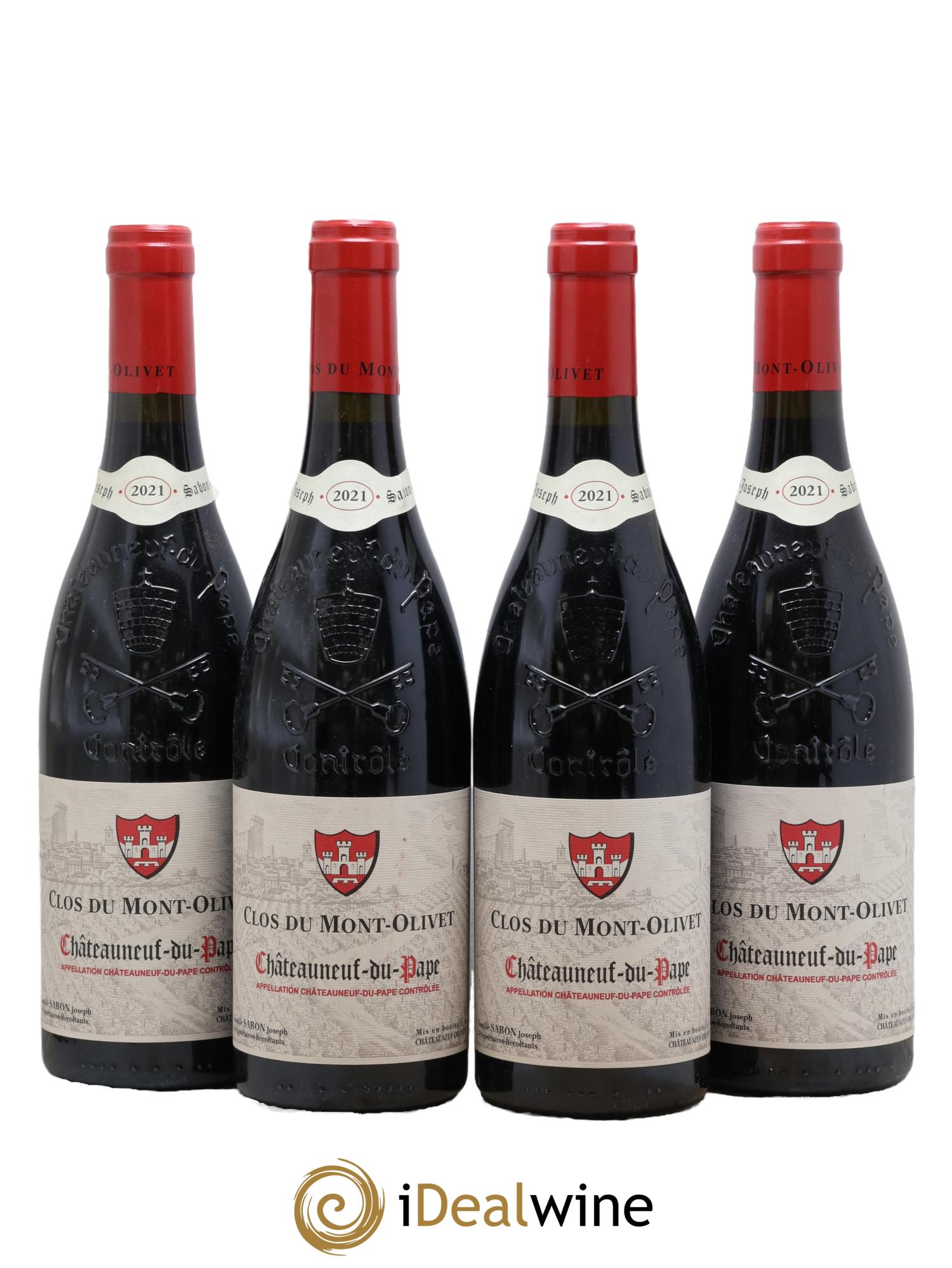 Châteauneuf-du-Pape Clos du Mont-Olivet 2021 - Lot of 4 bottles - 0