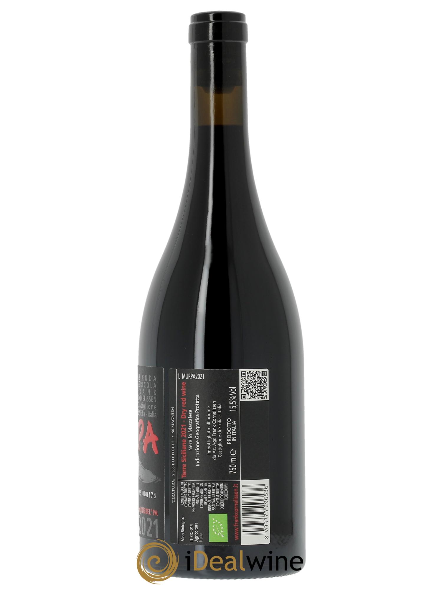 Terre Siciliane IGT Munjebel PA Frank Cornelissen  2021 - Lotto di 1 bottiglia - 1