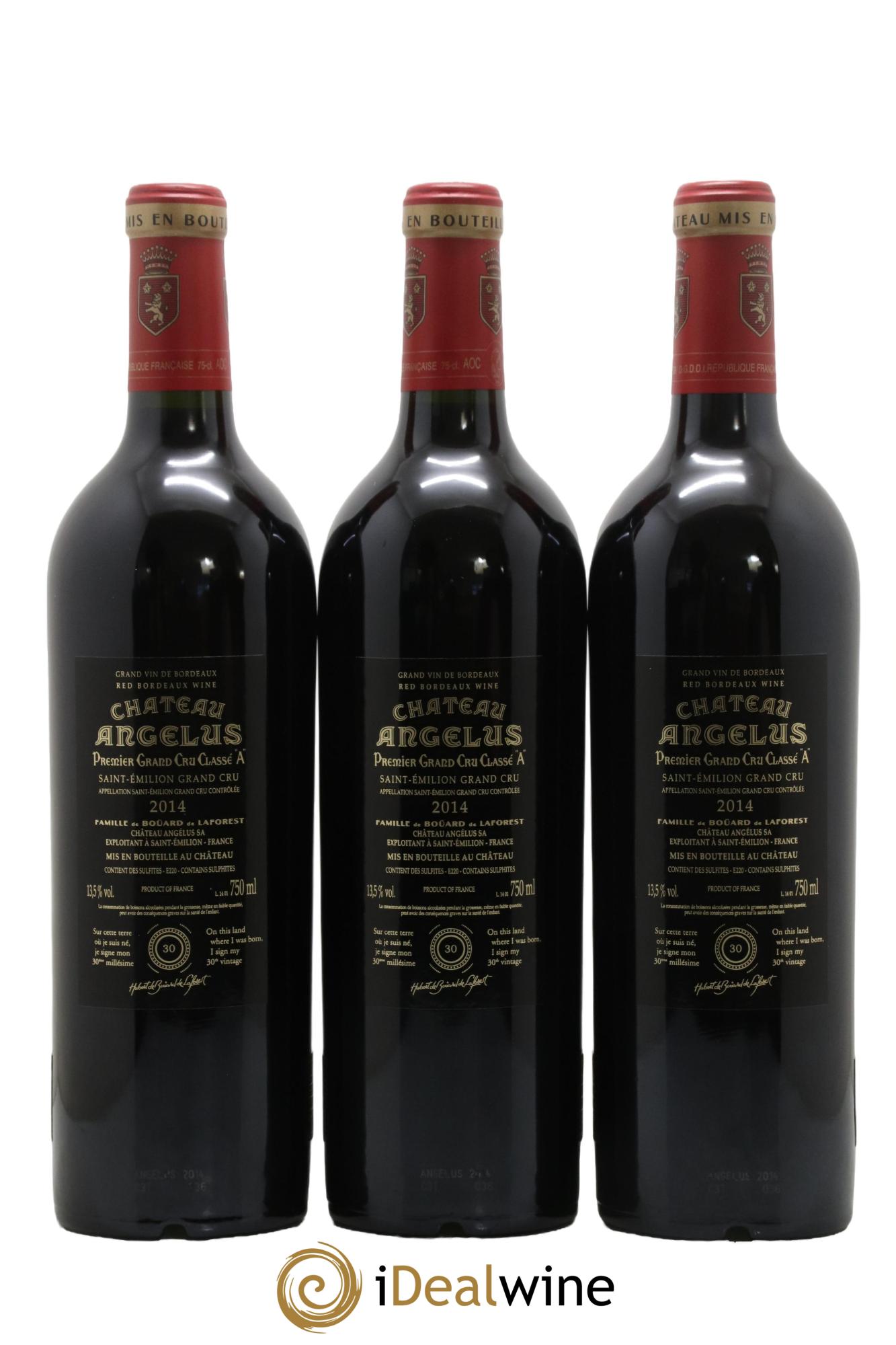 Château Angélus 1er Grand Cru Classé A 2014 - Lot de 12 bouteilles - 5