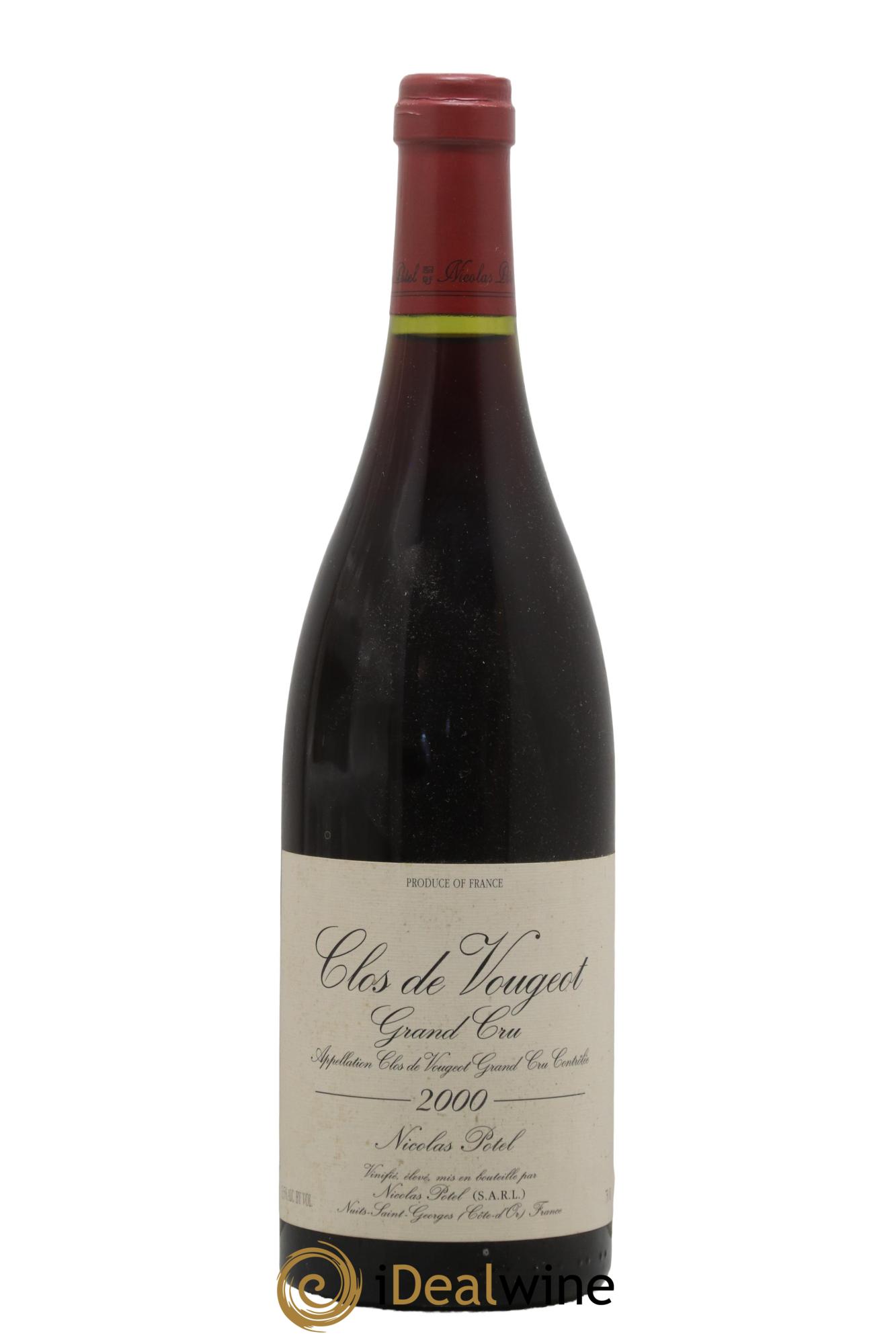 Clos de Vougeot Grand Cru Nicolas Potel  2000 - Lot de 1 bouteille - 0