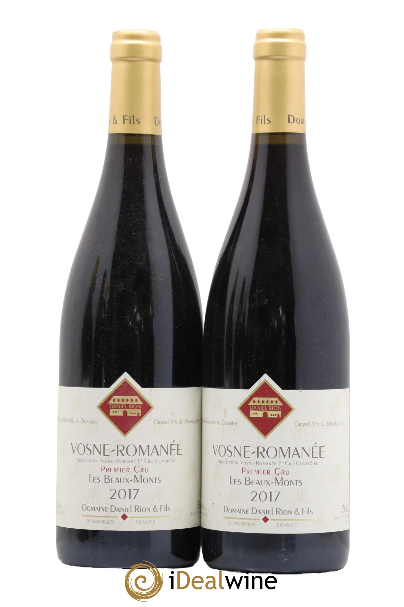 Vosne-Romanée 1er Cru Les Beaux Monts Daniel Rion 2017 - Lot de 2 bouteilles - 0