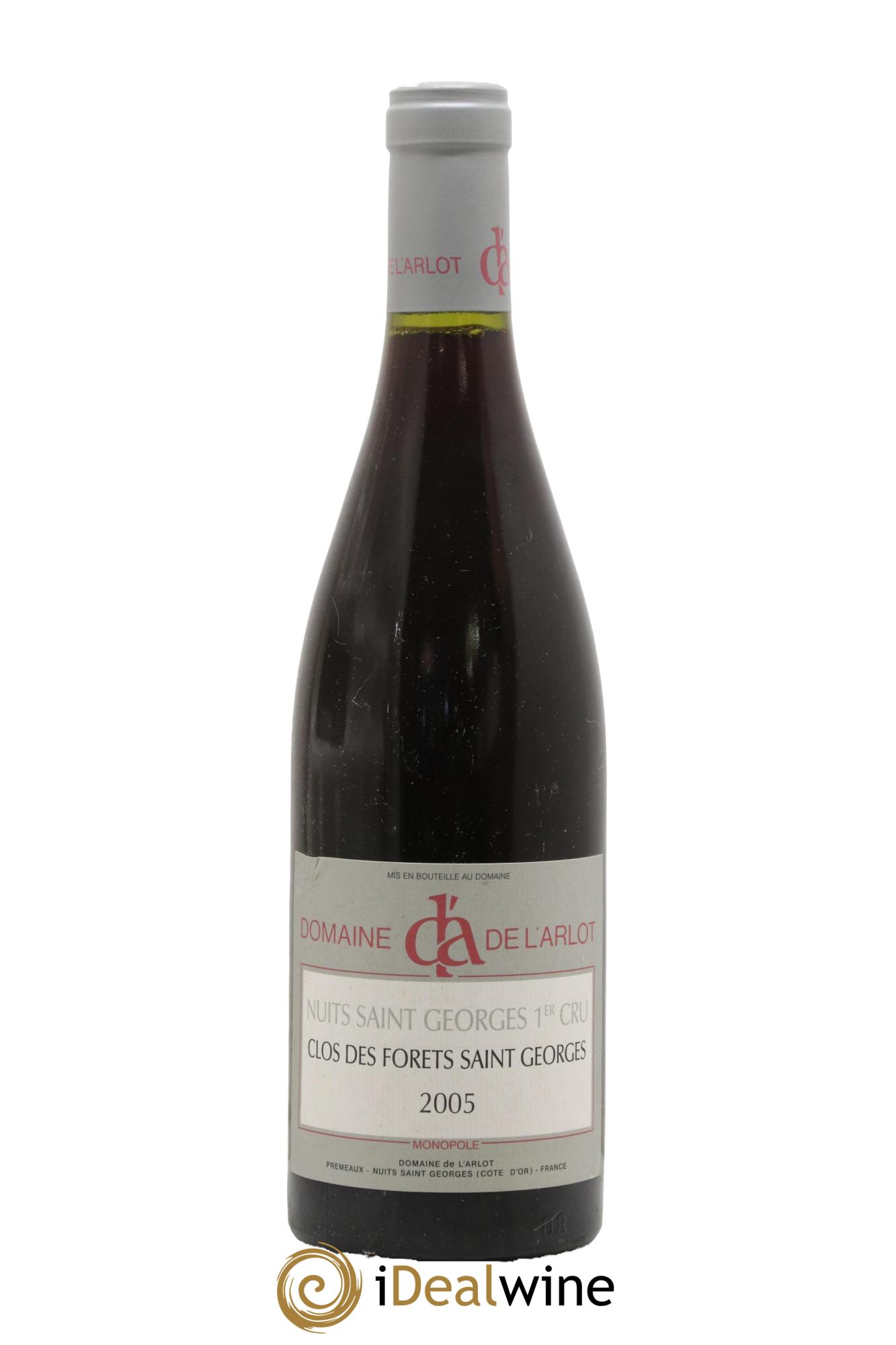 Nuits-Saint-Georges 1er Cru Clos des Forêts Saint-Georges Domaine de l'Arlot 2005 - Lot de 1 bouteille - 0