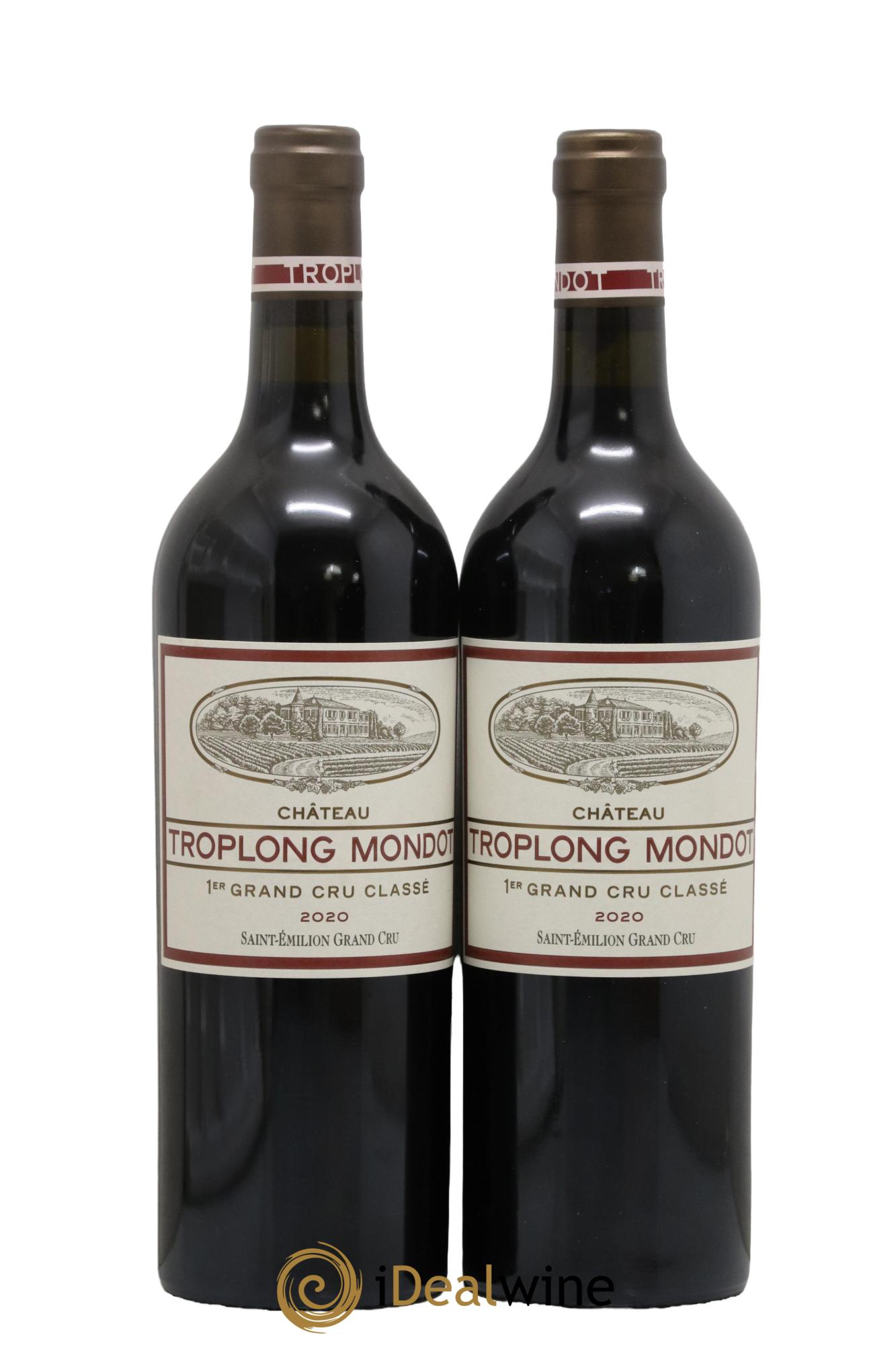 Château Troplong Mondot 1er Grand Cru Classé B 2020 - Lot de 2 bouteilles - 0