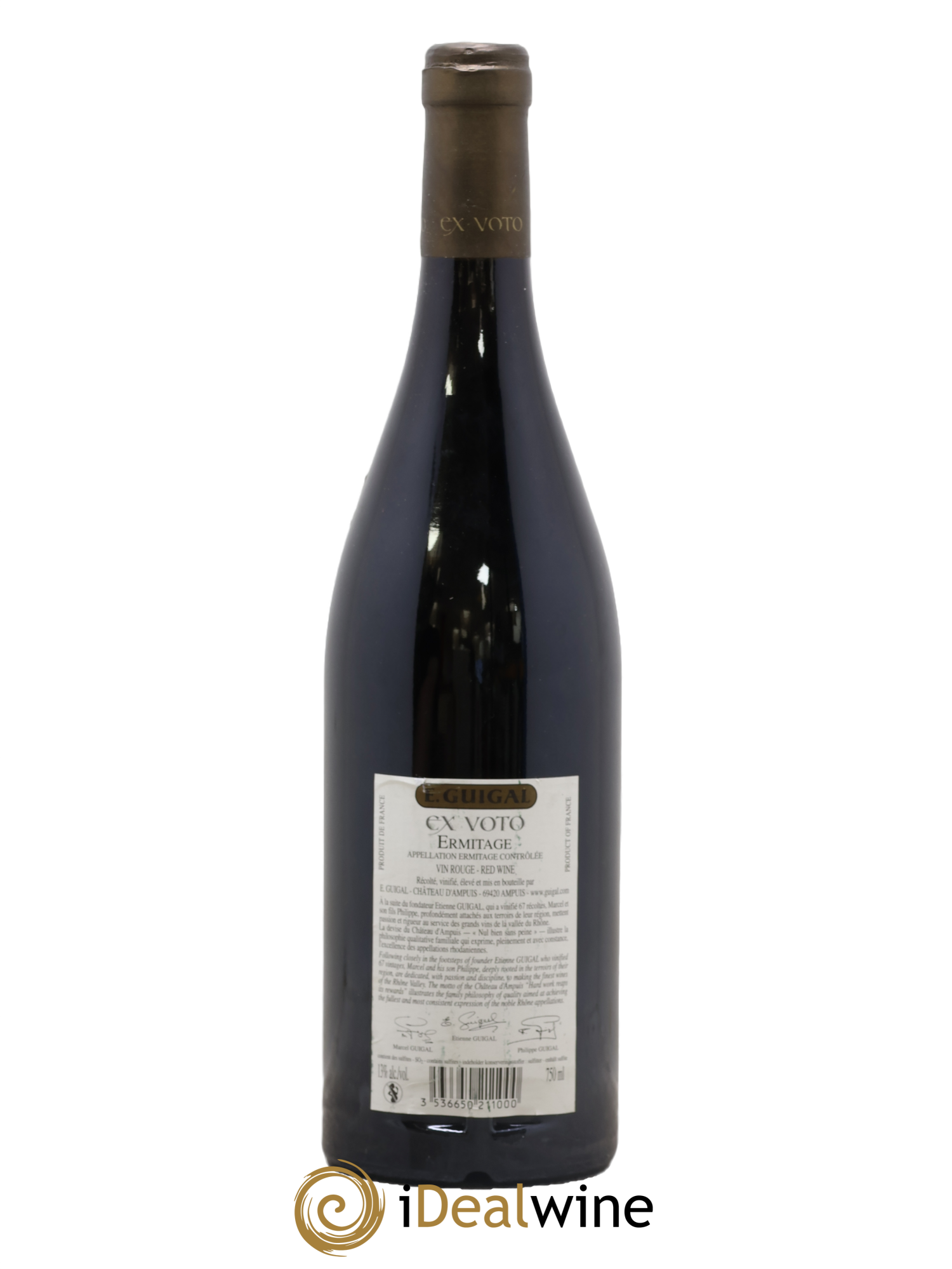 Ermitage Ex Voto Guigal 2005 - Lot de 1 bouteille - 1