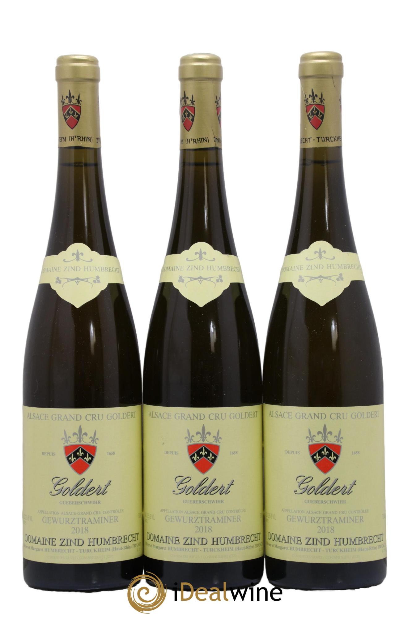 Alsace Goldert Grand Cru Zind-Humbrecht 2018 - Lot of 3 bottles - 0