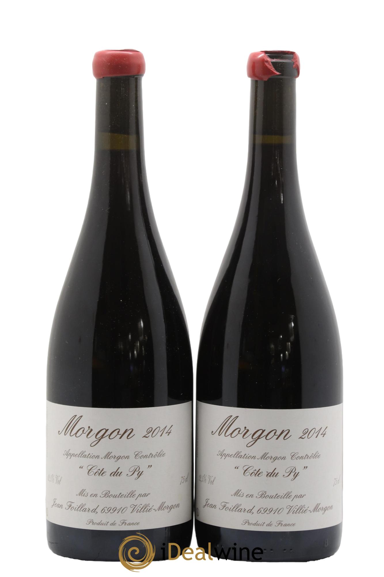 Morgon Côte du Py Jean Foillard 2014 - Lot of 2 bottles - 0