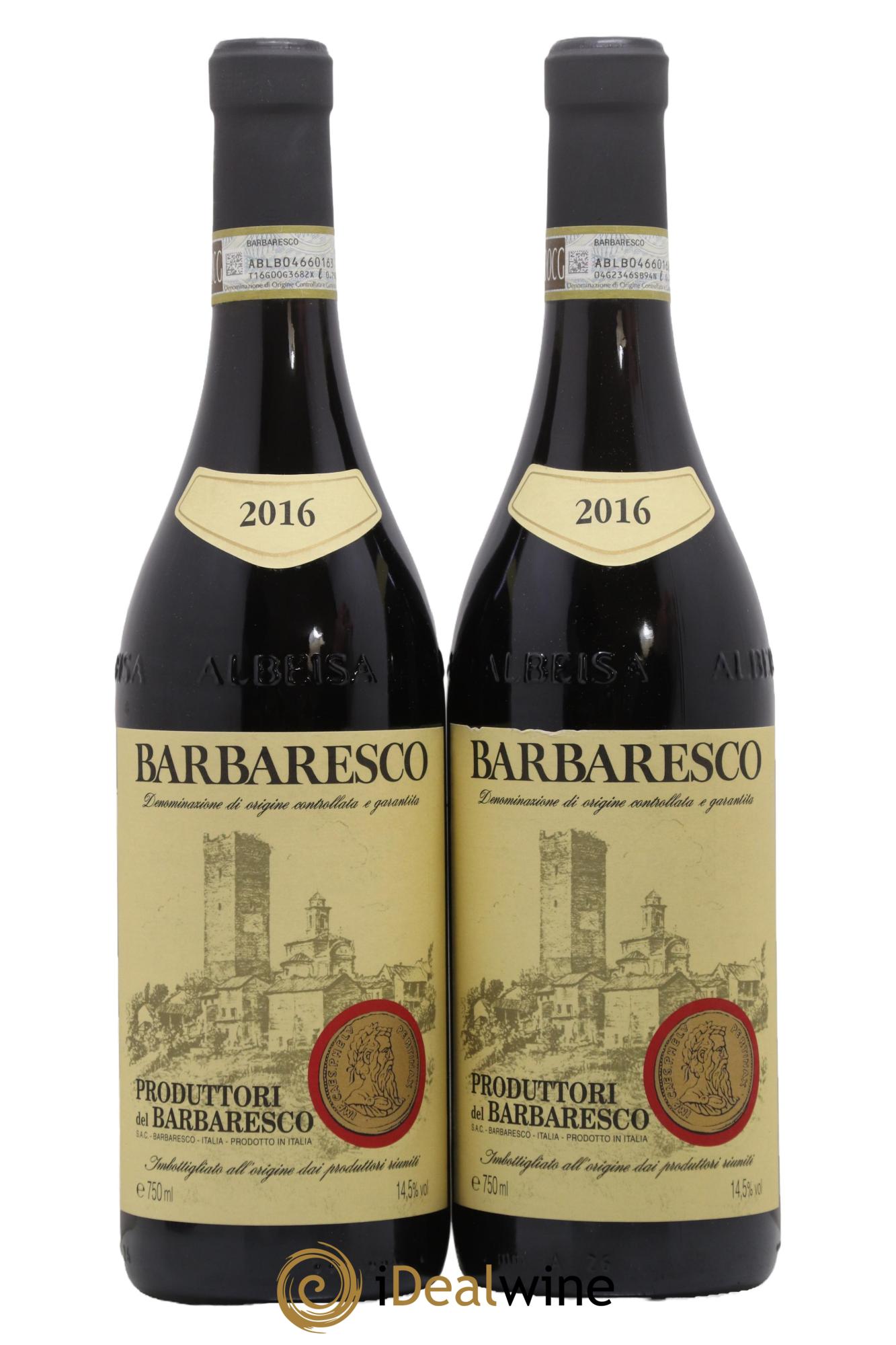Barbaresco DOCG Produttori Del Barbaresco 2016 - Lot de 2 bouteilles - 0