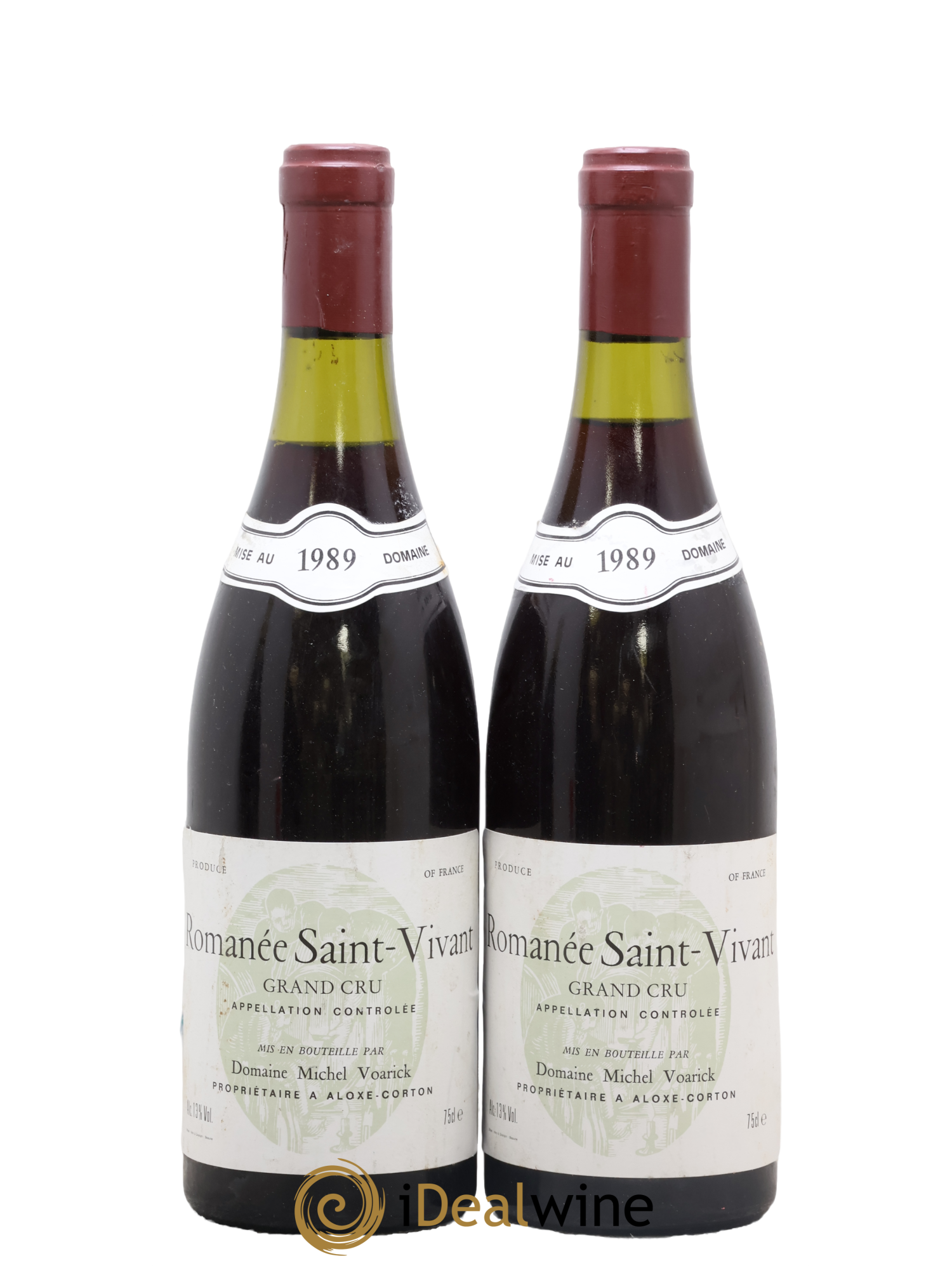 Romanée-Saint-Vivant Grand Cru Michel Voarick 1989 - Lot of 2 bottles - 0
