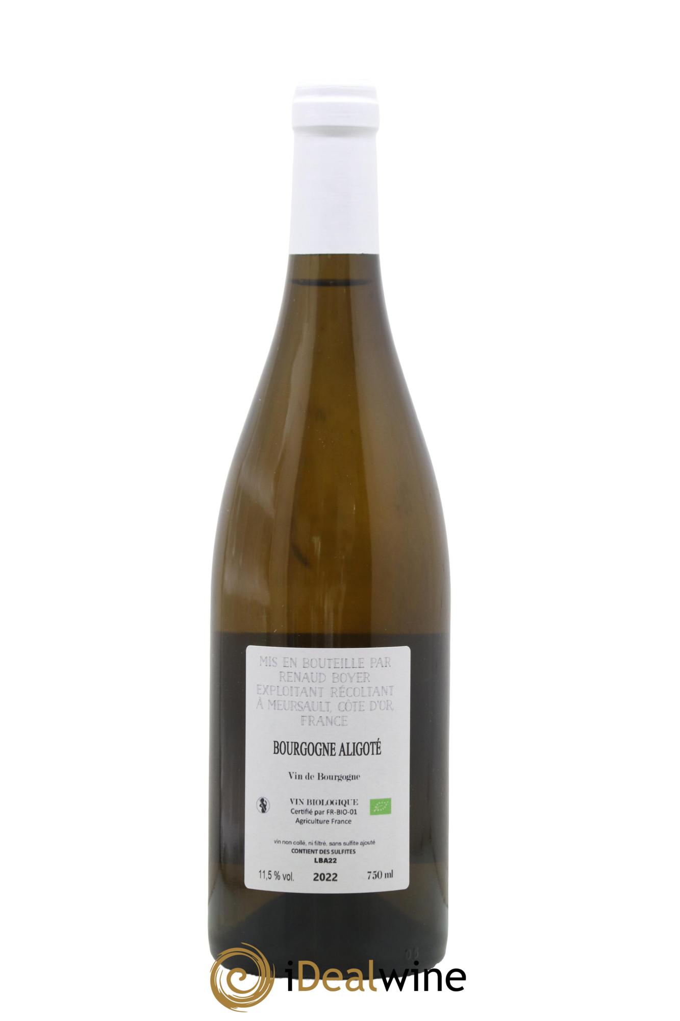 Bourgogne Aligoté Renaud Boyer 2022 - Lotto di 1 bottiglia - 1