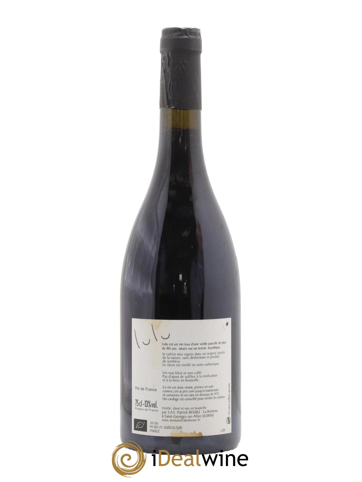 Vin de France Lulu Patrick Bouju - La Bohème 2020 - Lot of 1 bottle - 1