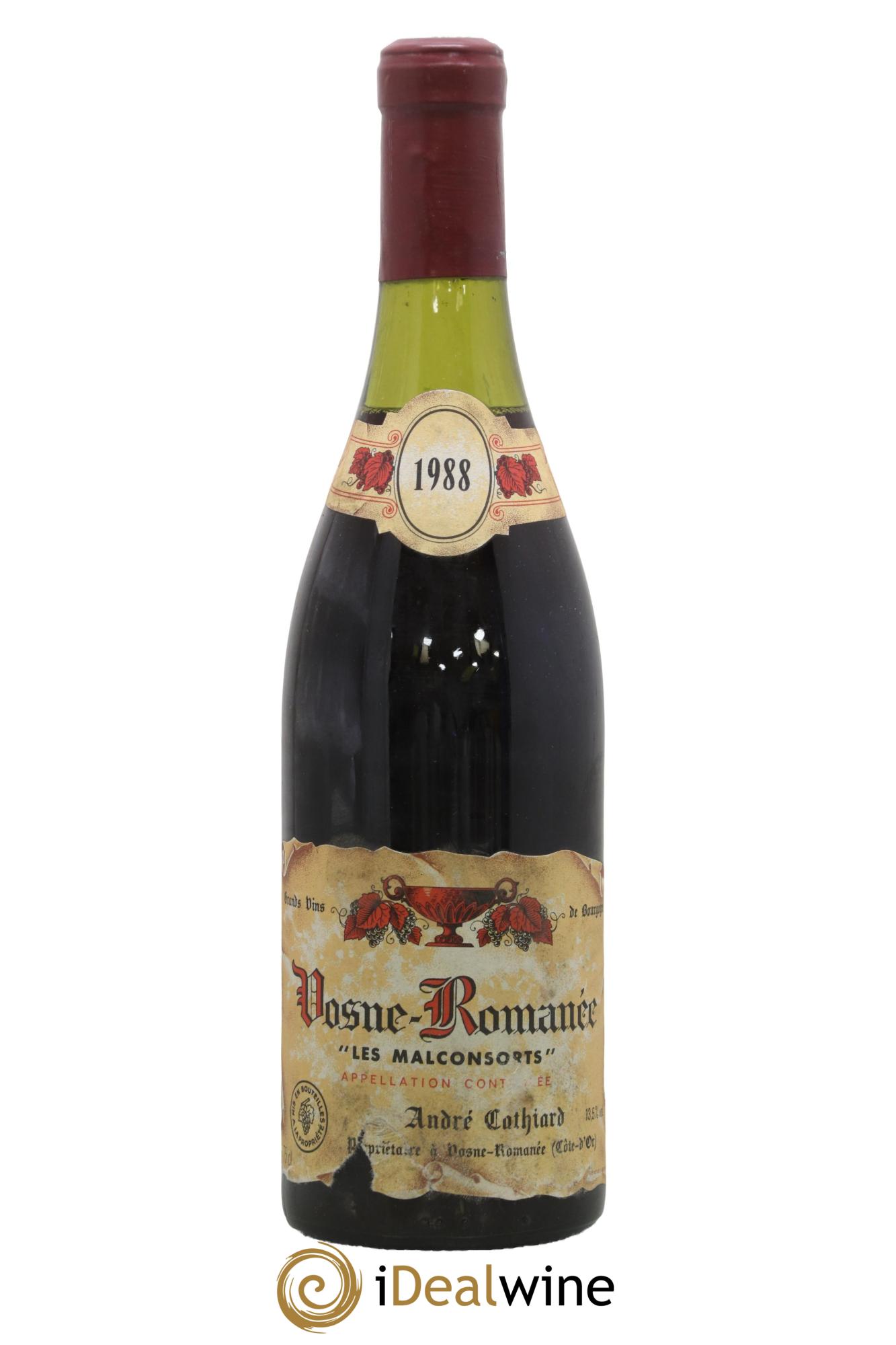 Vosne-Romanée Les Malconsorts André Cathiard 1988 - Lot of 1 bottle - 0