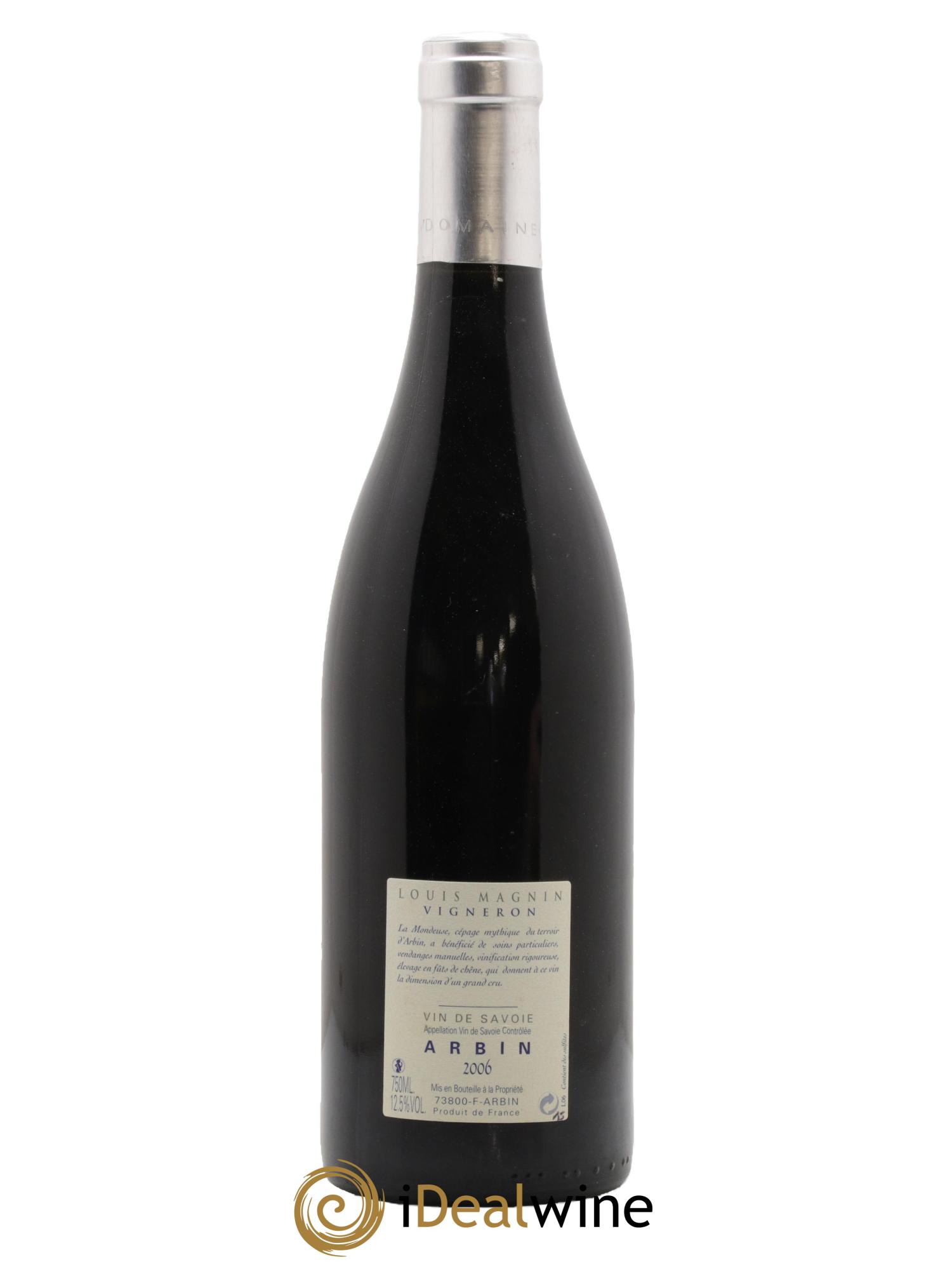 Vin de Savoie Arbin La Brova Louis Magnin 2006 - Lot de 1 bouteille - 1