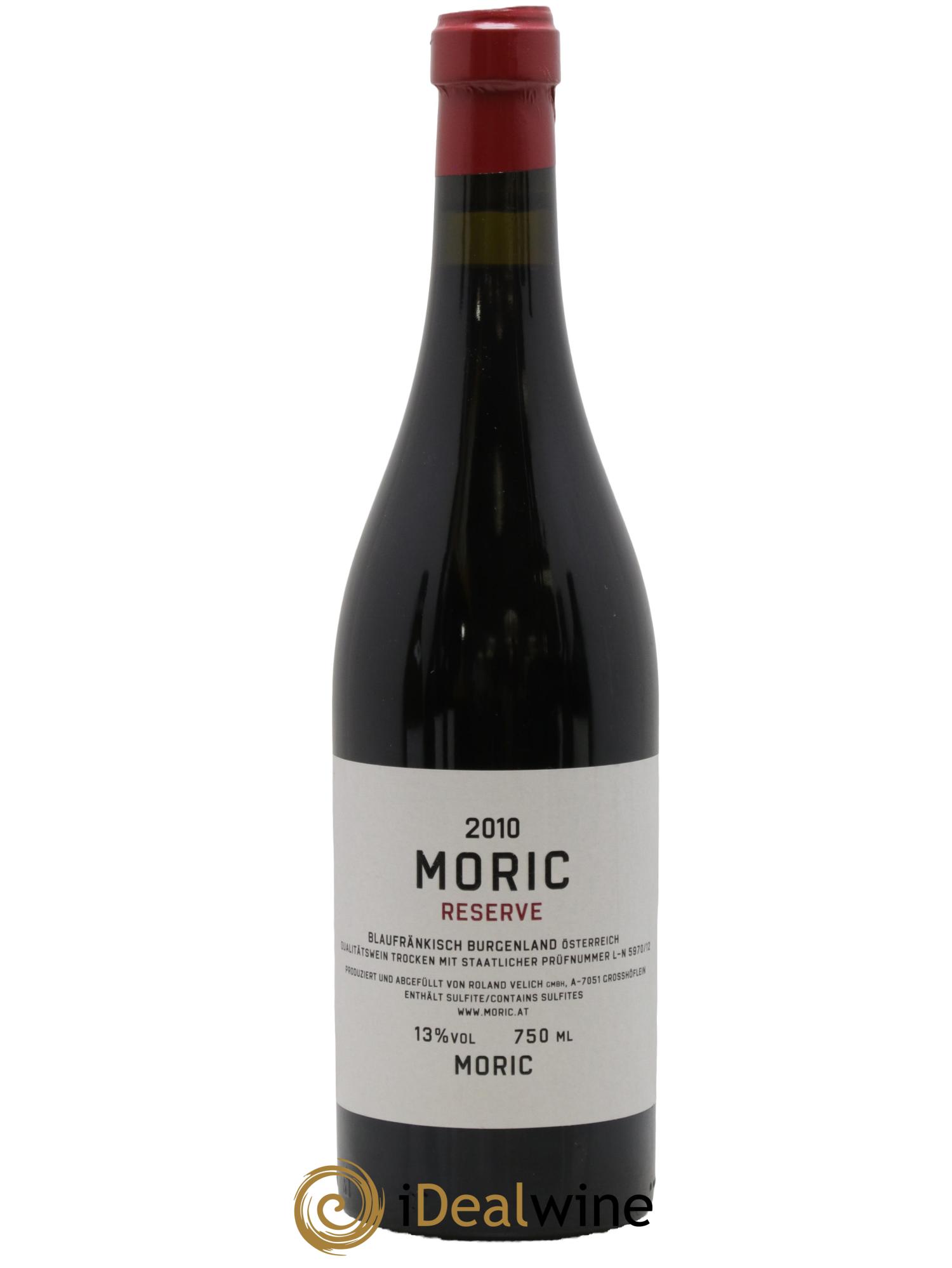 Autriche Blaufrankisch Reserve Moric 2010 - Lot de 1 bouteille - 0