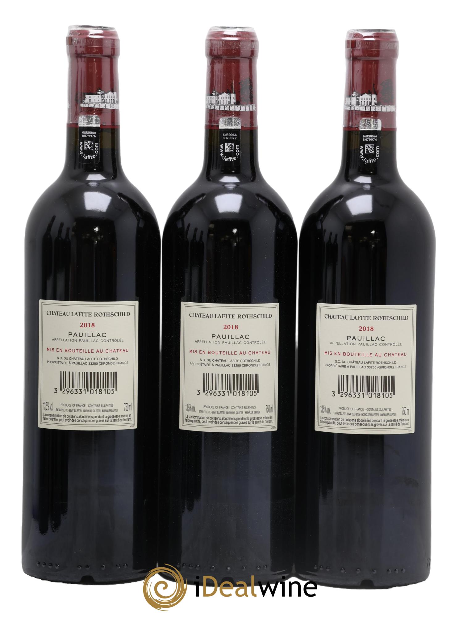 Château Lafite Rothschild 1er Grand Cru Classé 2018 - Lotto di 6 bottiglie - 2