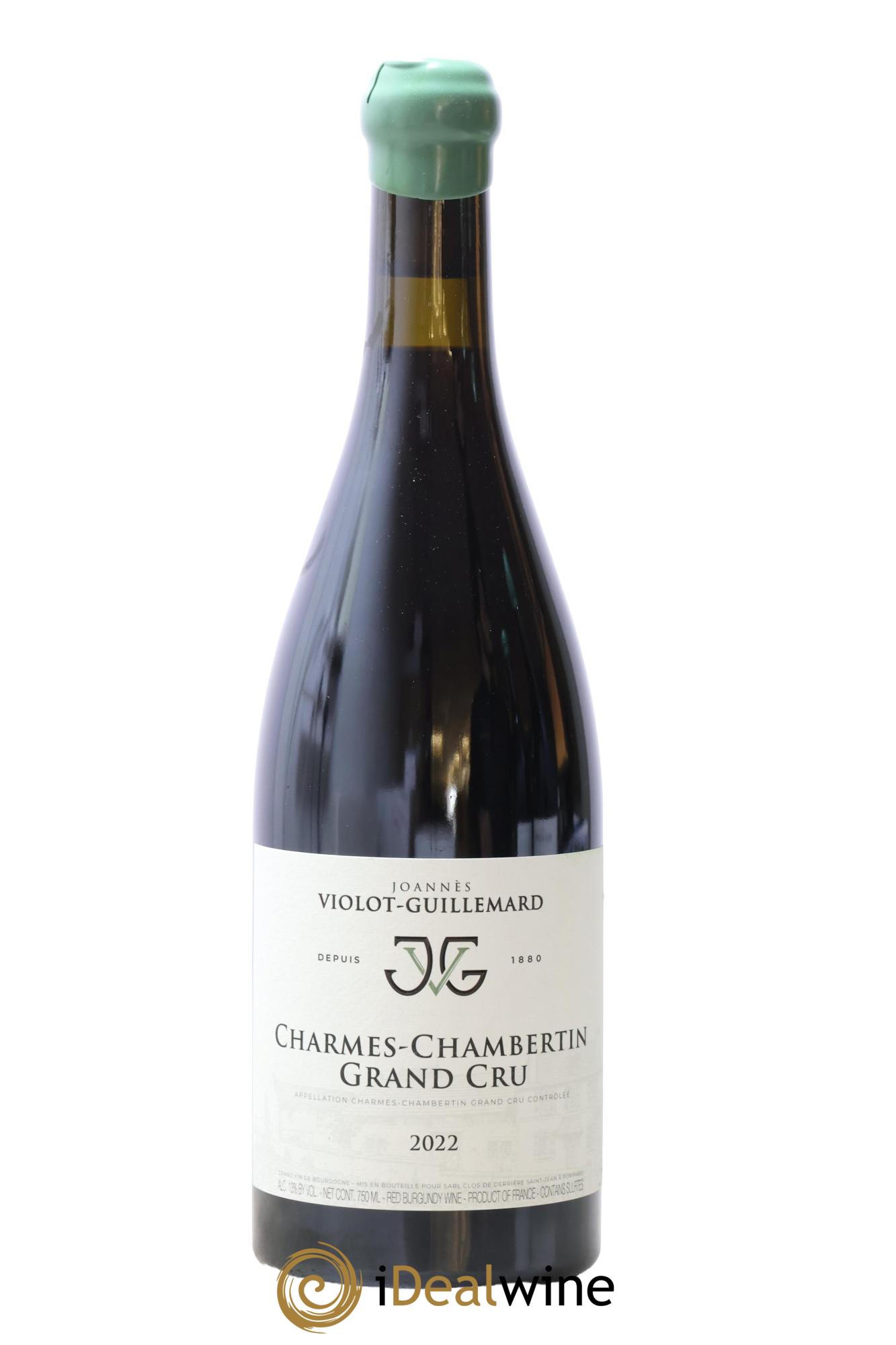 Charmes-Chambertin Grand Cru Joannes Violot Guillemard 2022 - Lot de 1 bouteille - 0