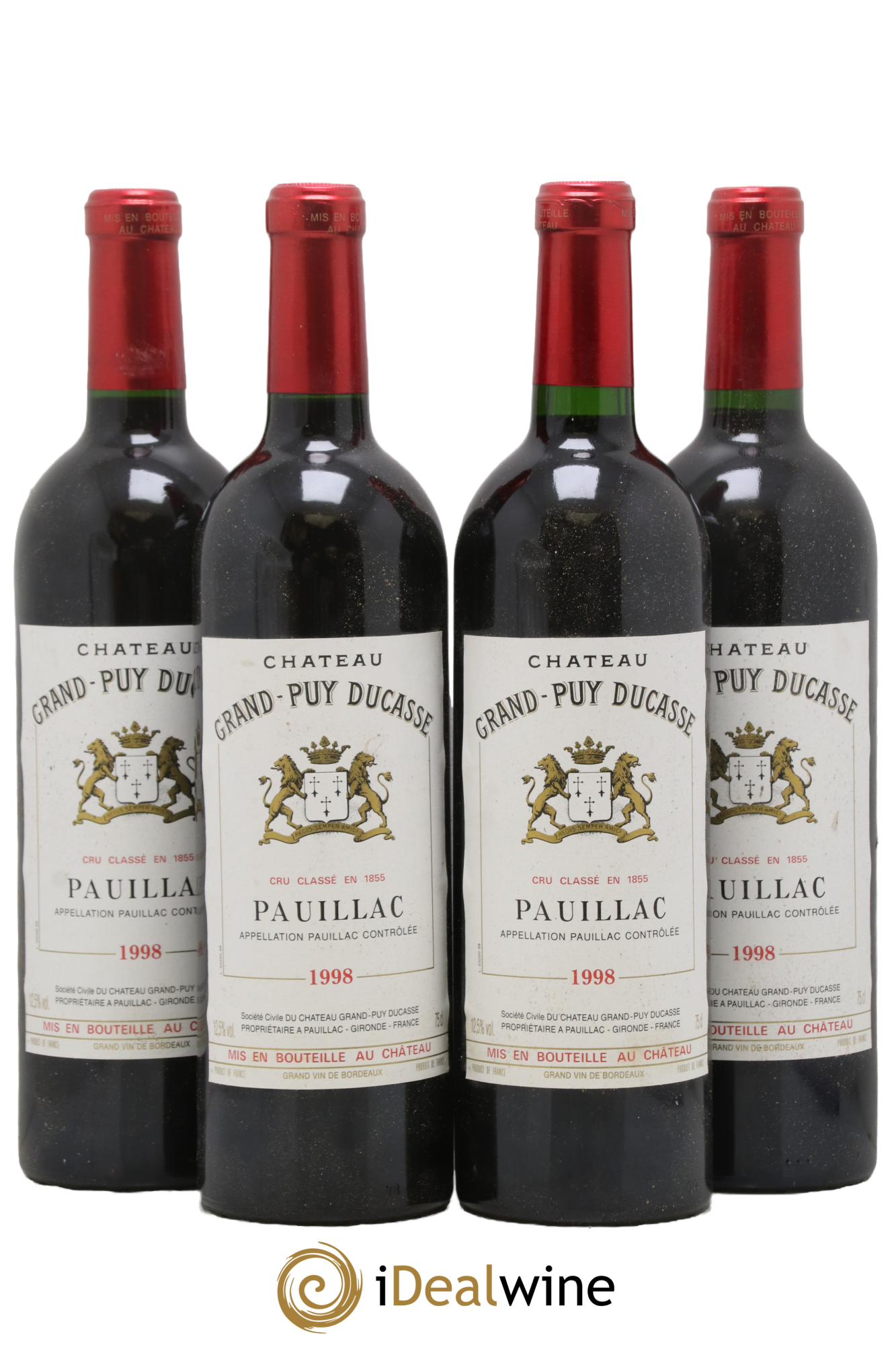 Château Grand Puy Ducasse 5ème Grand Cru Classé 1998 - Lot of 4 bottles - 0