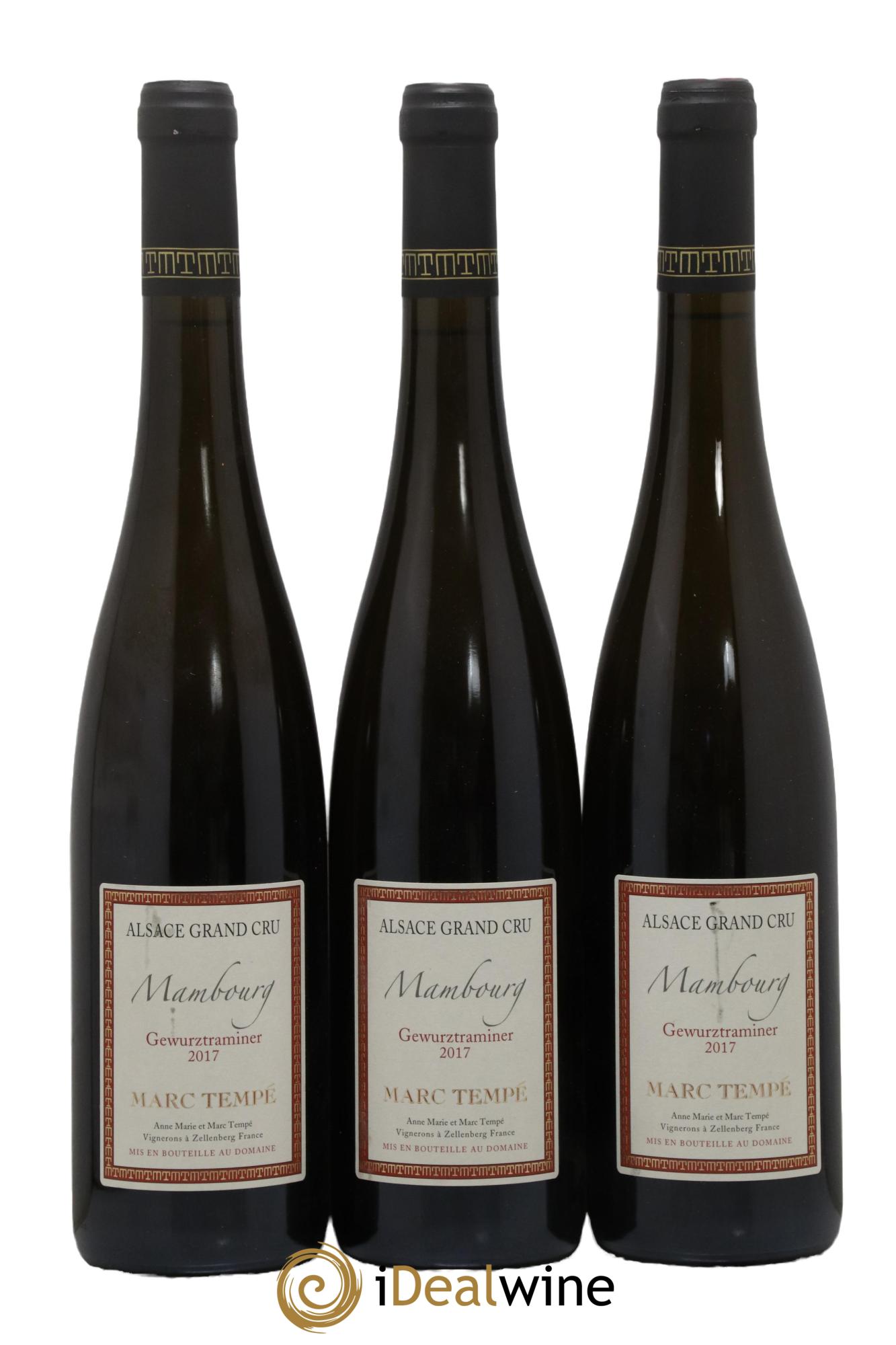 Alsace Gewurztraminer Mambourg Grand Cru Marc Tempé 2017 - Lot de 3 bouteilles - 0