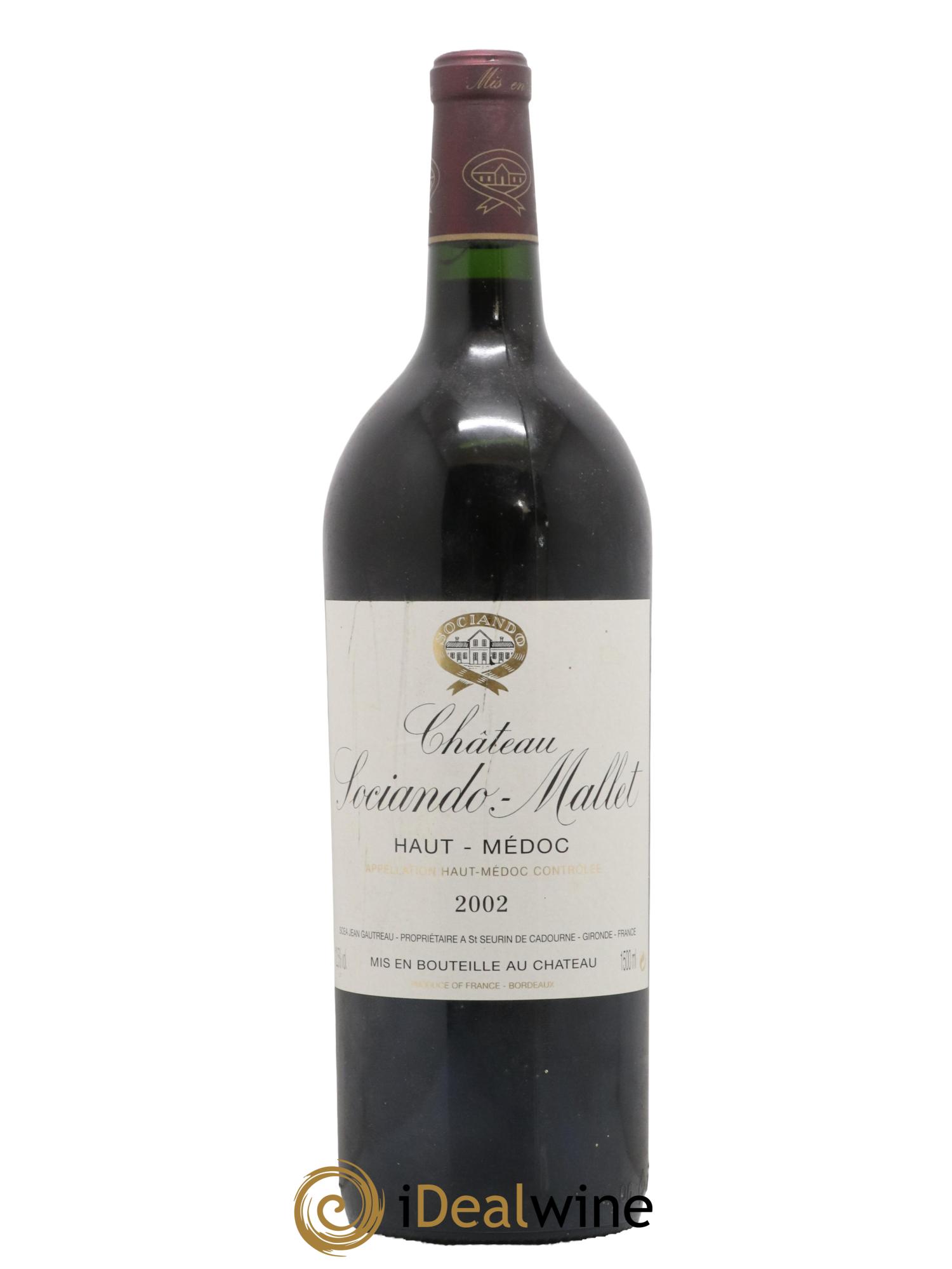 Château Sociando Mallet 2002 - Lot de 1 magnum - 0