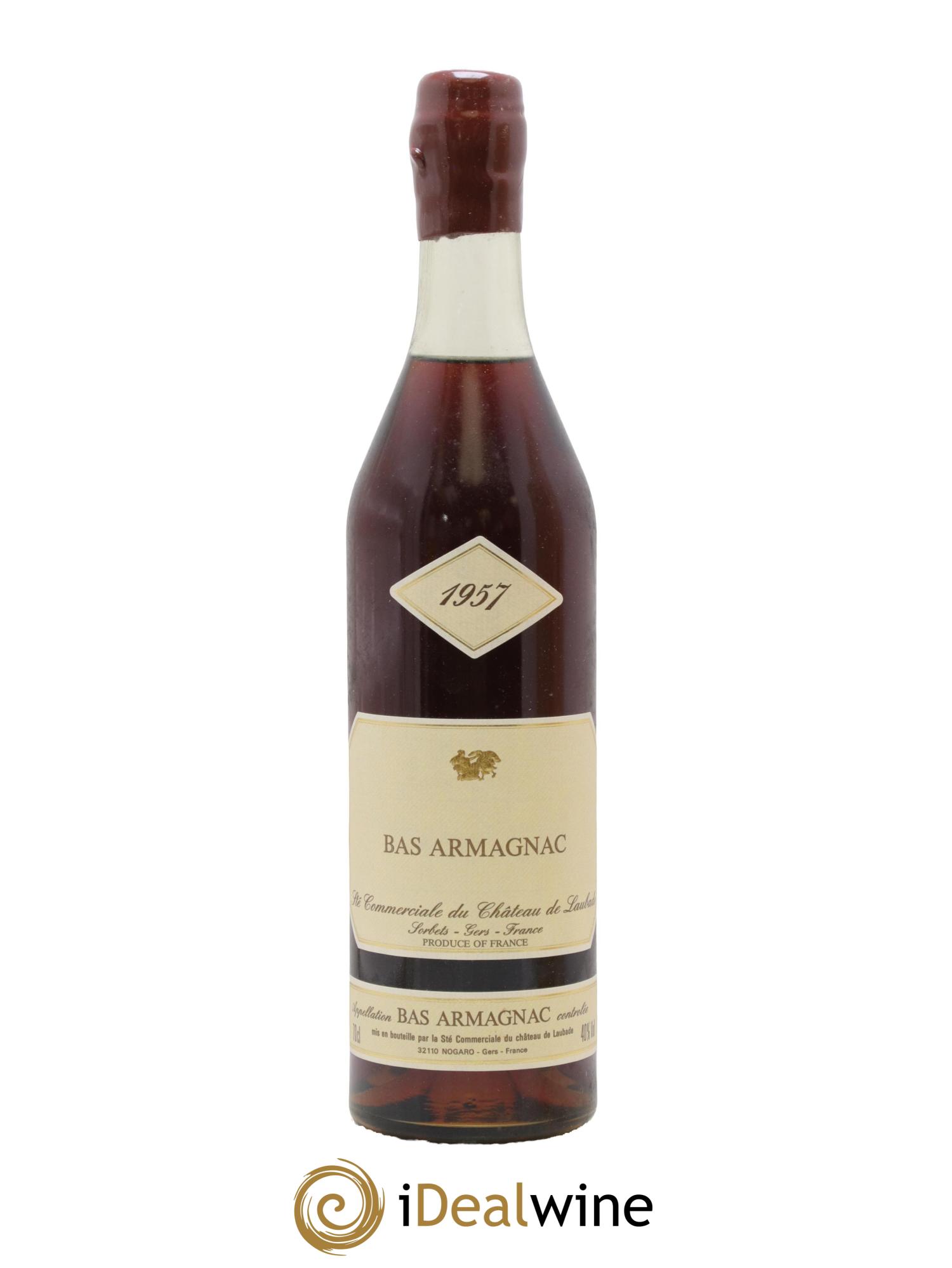 Bas-Armagnac Château de Laubade 1957 - Lot of 1 bottle - 1