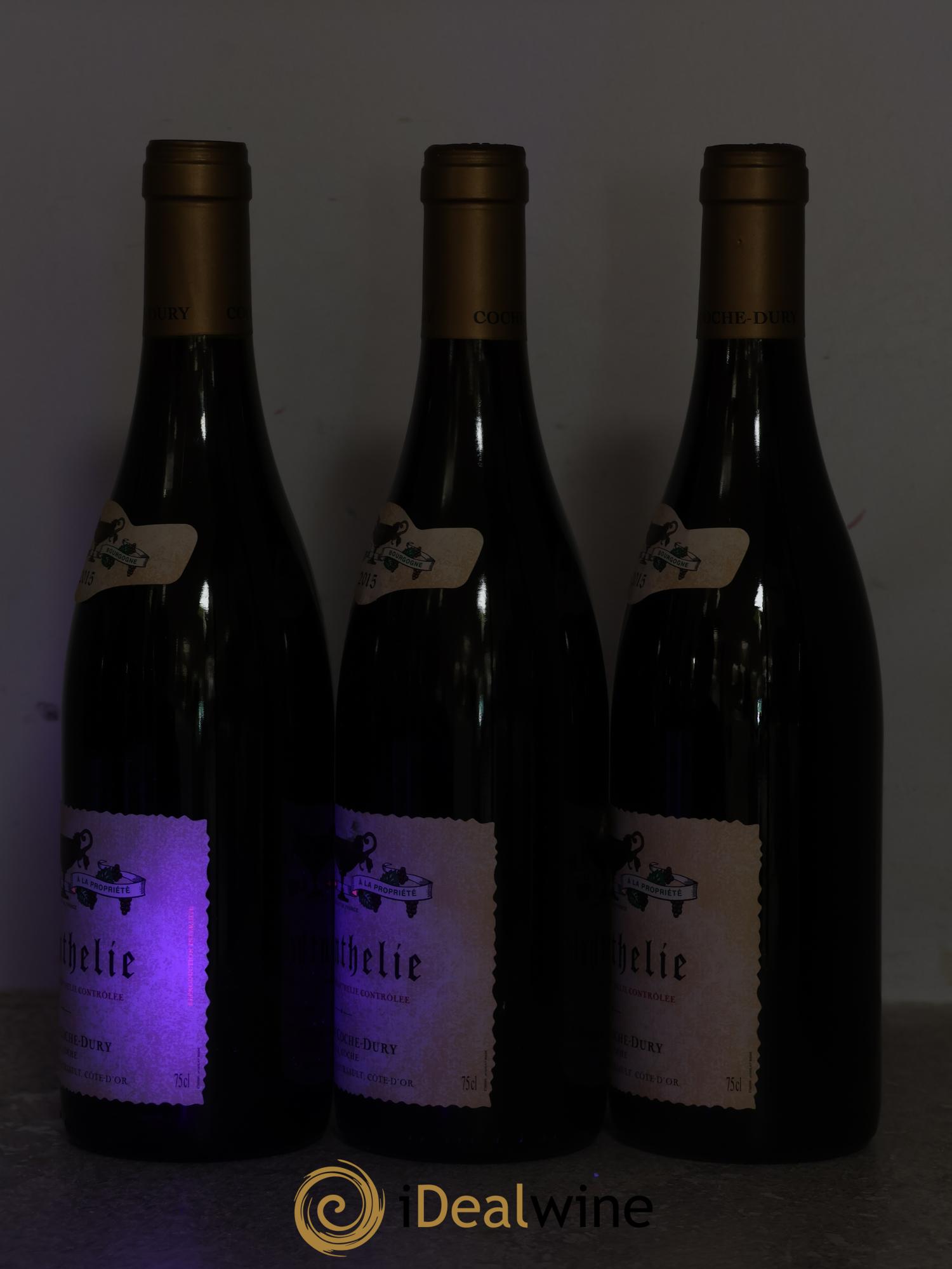 Monthélie Coche Dury (Domaine) 2015 - Lotto di 3 bottiglie - 3