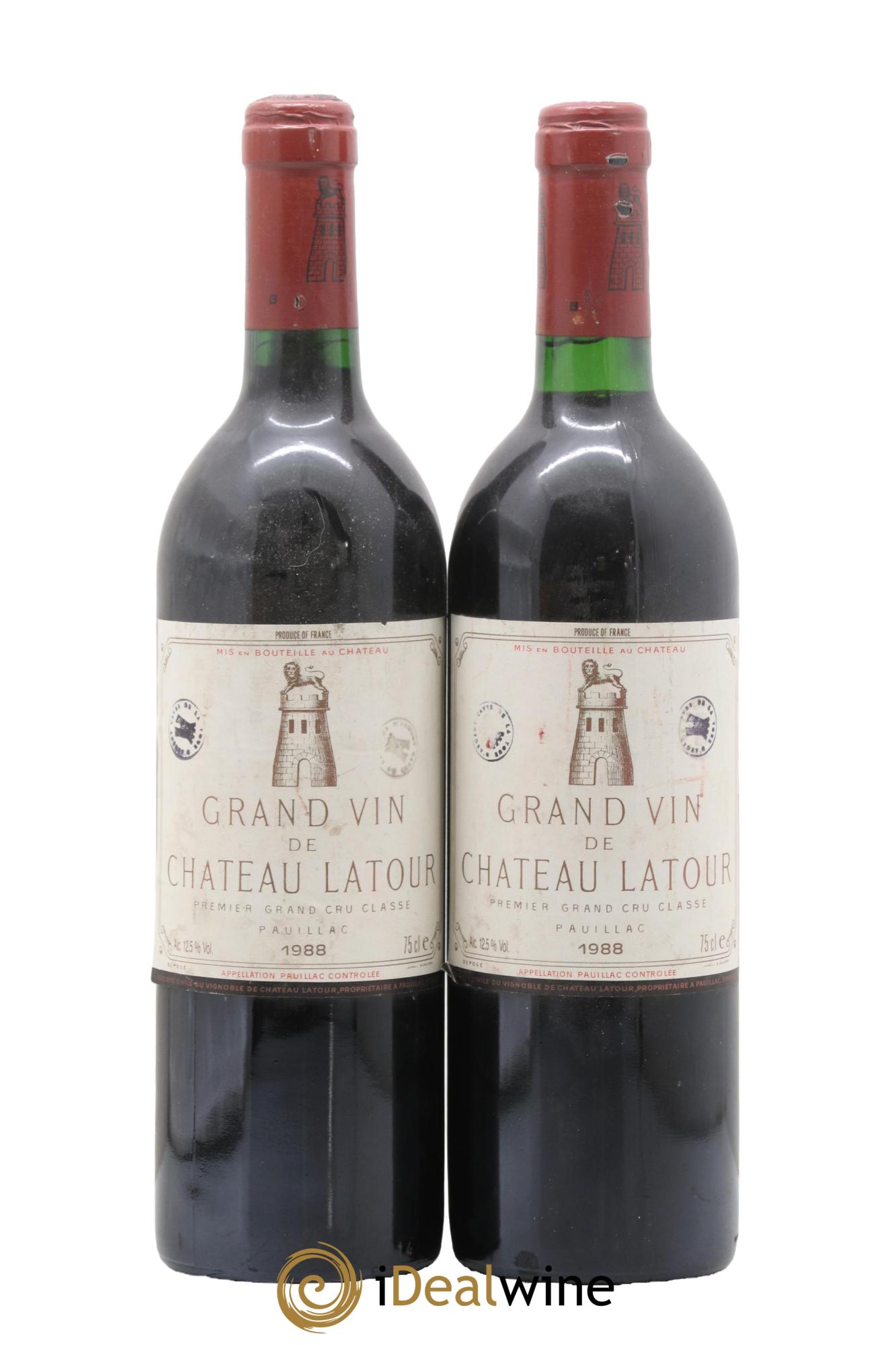 Château Latour 1er Grand Cru Classé 1988 - Lot of 2 bottles - 0