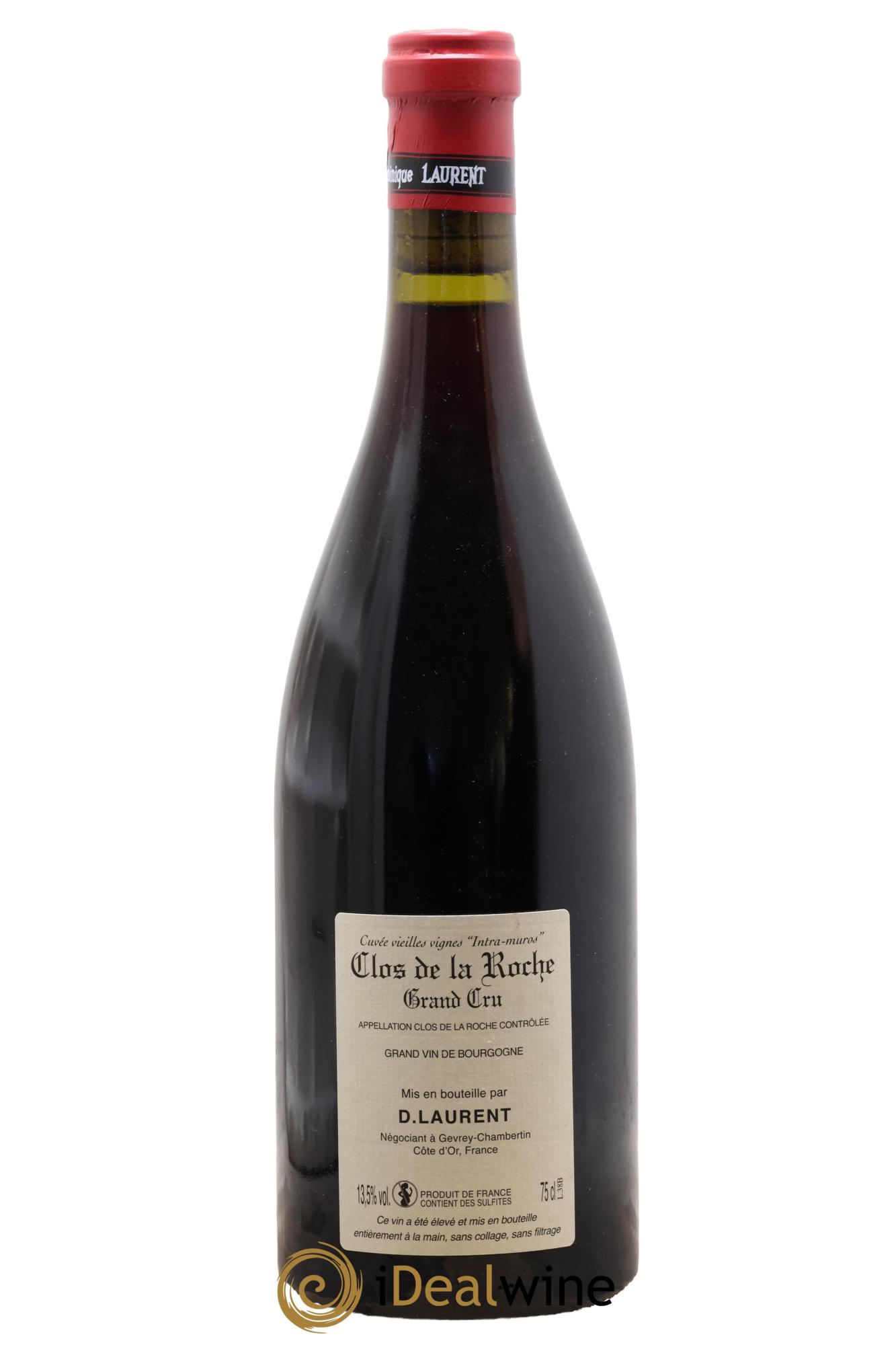 Clos de la Roche Grand Cru Vieilles vignes Intra-muros Dominique Laurent 2013 - Lot de 1 bouteille - 1