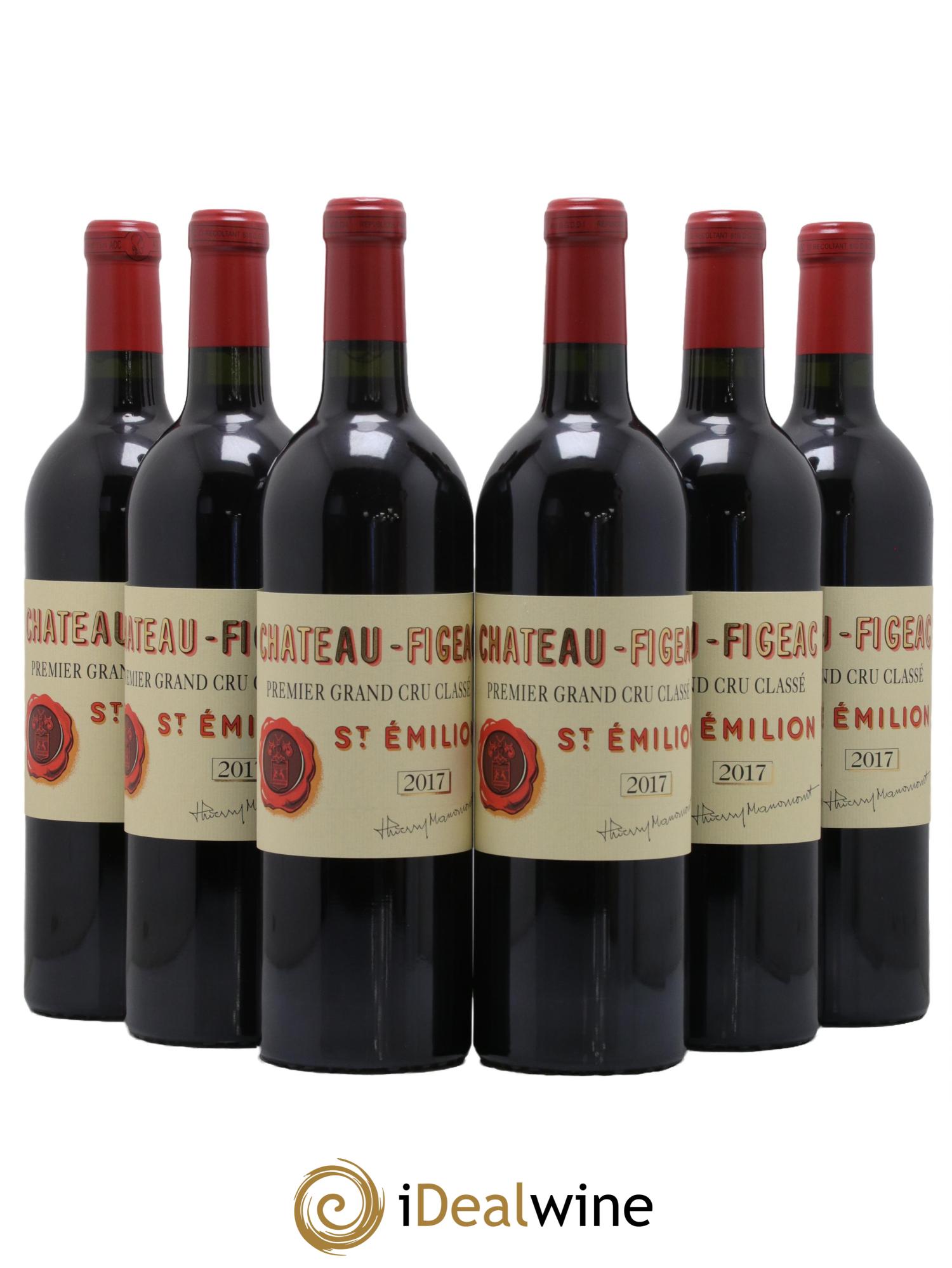 Château Figeac 1er Grand Cru Classé A 2017 - Lot de 6 bouteilles - 0
