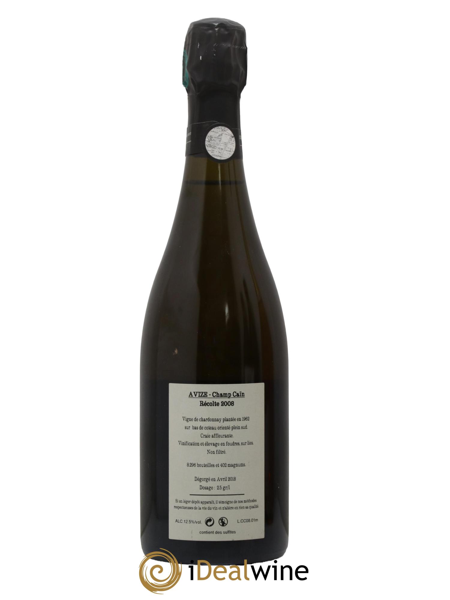Avize Champ Caïn Extra-Brut Jacquesson 2008 - Lotto di 1 bottiglia - 1