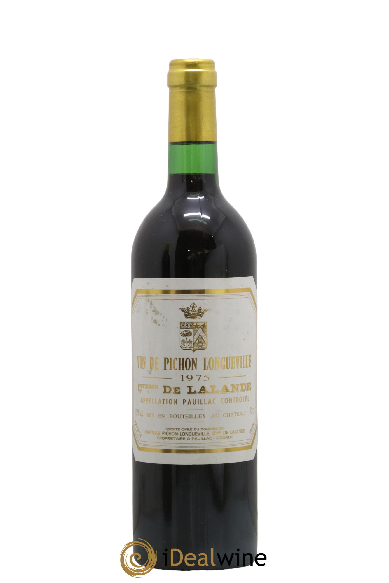 Château Pichon Longueville Comtesse de Lalande 2ème Grand Cru Classé 1975 - Lot de 1 bouteille - 0