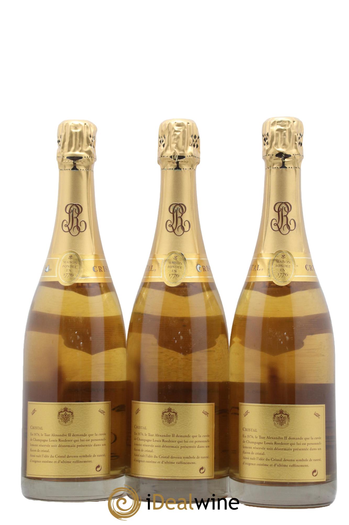 Cristal Louis Roederer 1995 - Posten von 3 Flaschen - 2