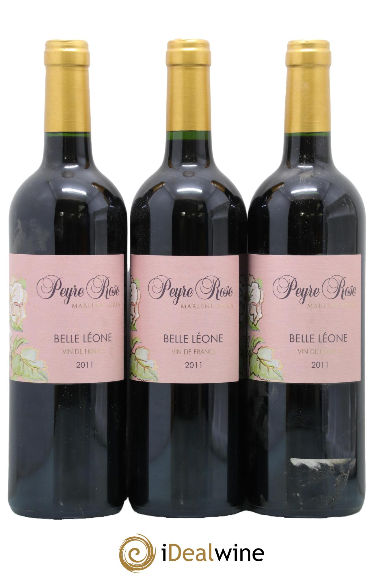 Coteaux du Languedoc Domaine Peyre Rose Belle Léone (anciennement Syrah Léone) Marlène Soria 2011 - Lot of 3 bottles - 0