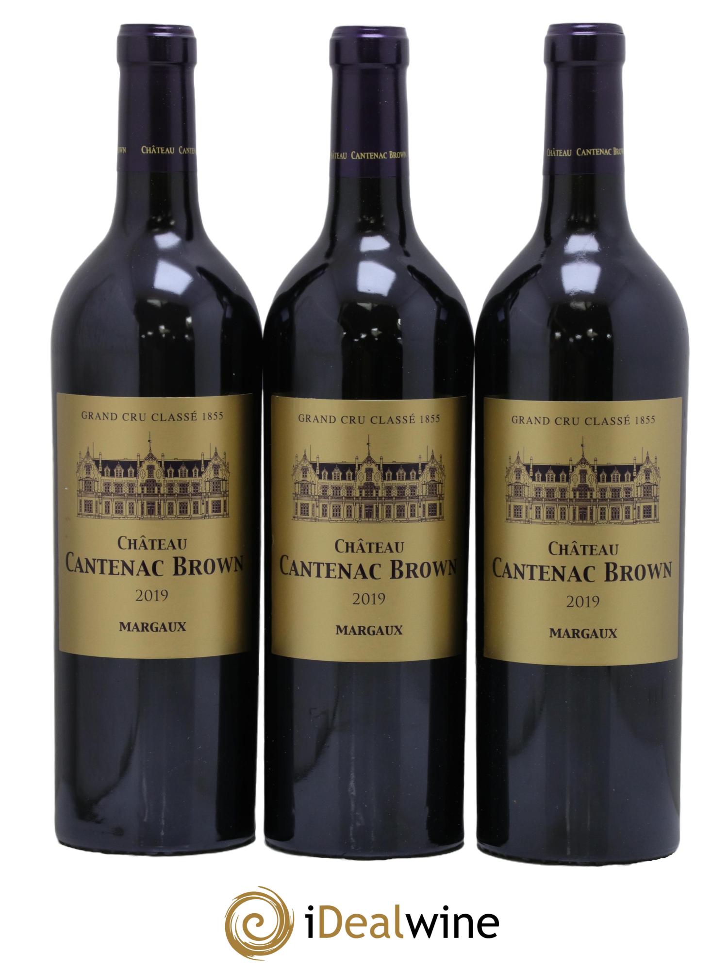 Château Cantenac Brown 3ème Grand Cru Classé 2019 - Lot de 3 bouteilles - 0