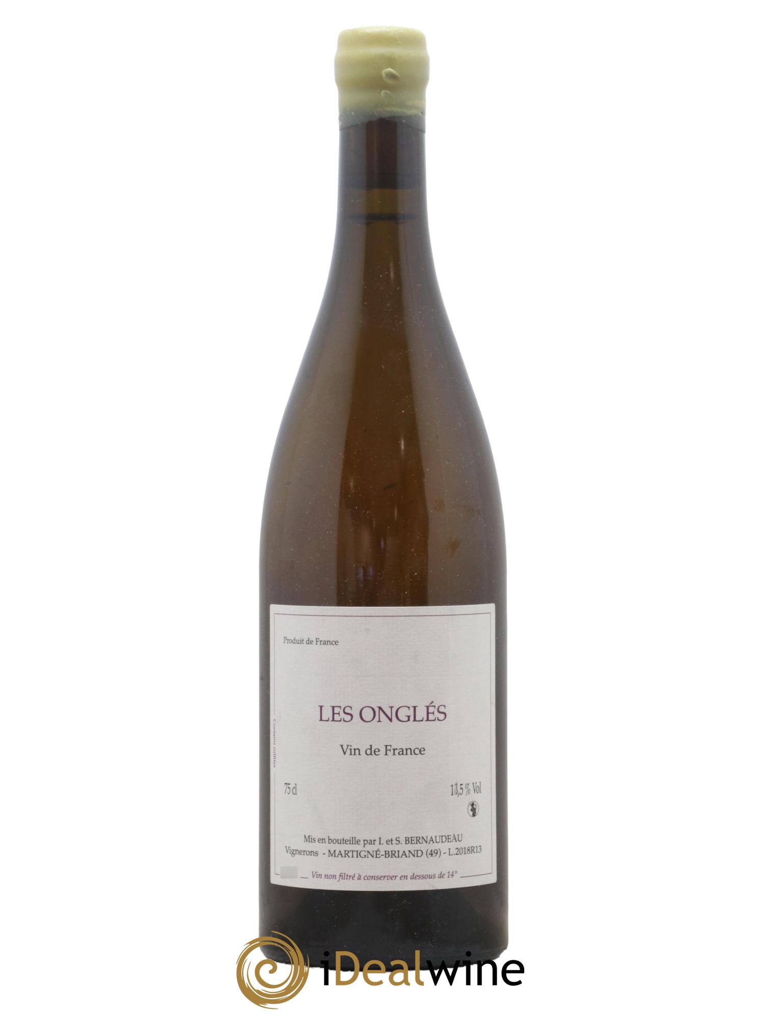 Vin de France Les Onglés Stéphane Bernaudeau 2018 - Lot de 1 bouteille - 0
