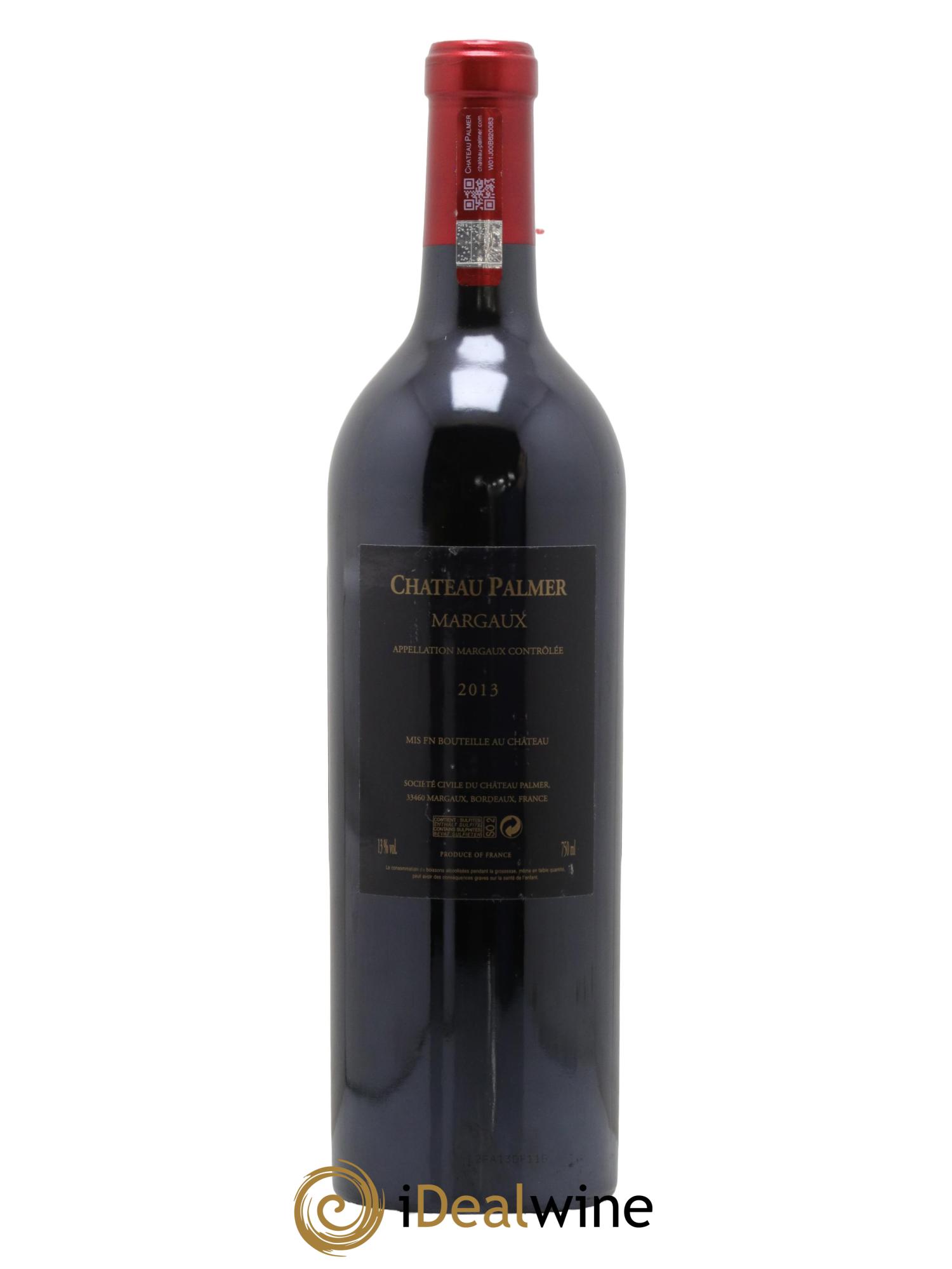 Château Palmer 3ème Grand Cru Classé 2013 - Lot de 1 bouteille - 1