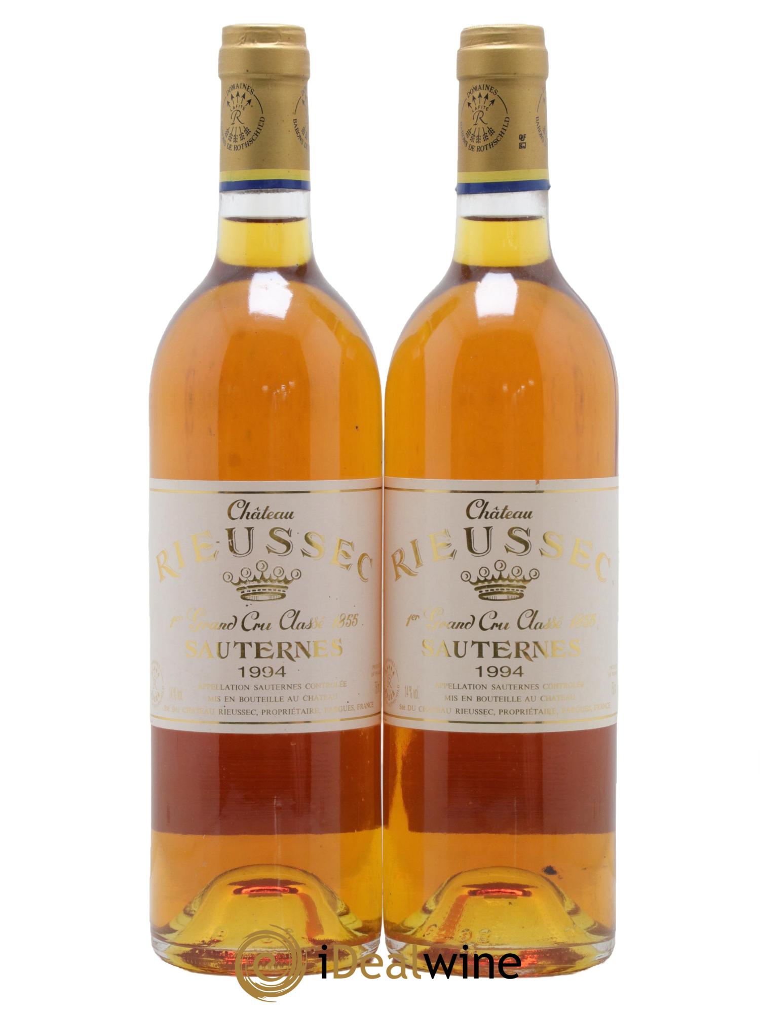 Château Rieussec 1er Grand Cru Classé 1994 - Lotto di 2 bottiglie - 0