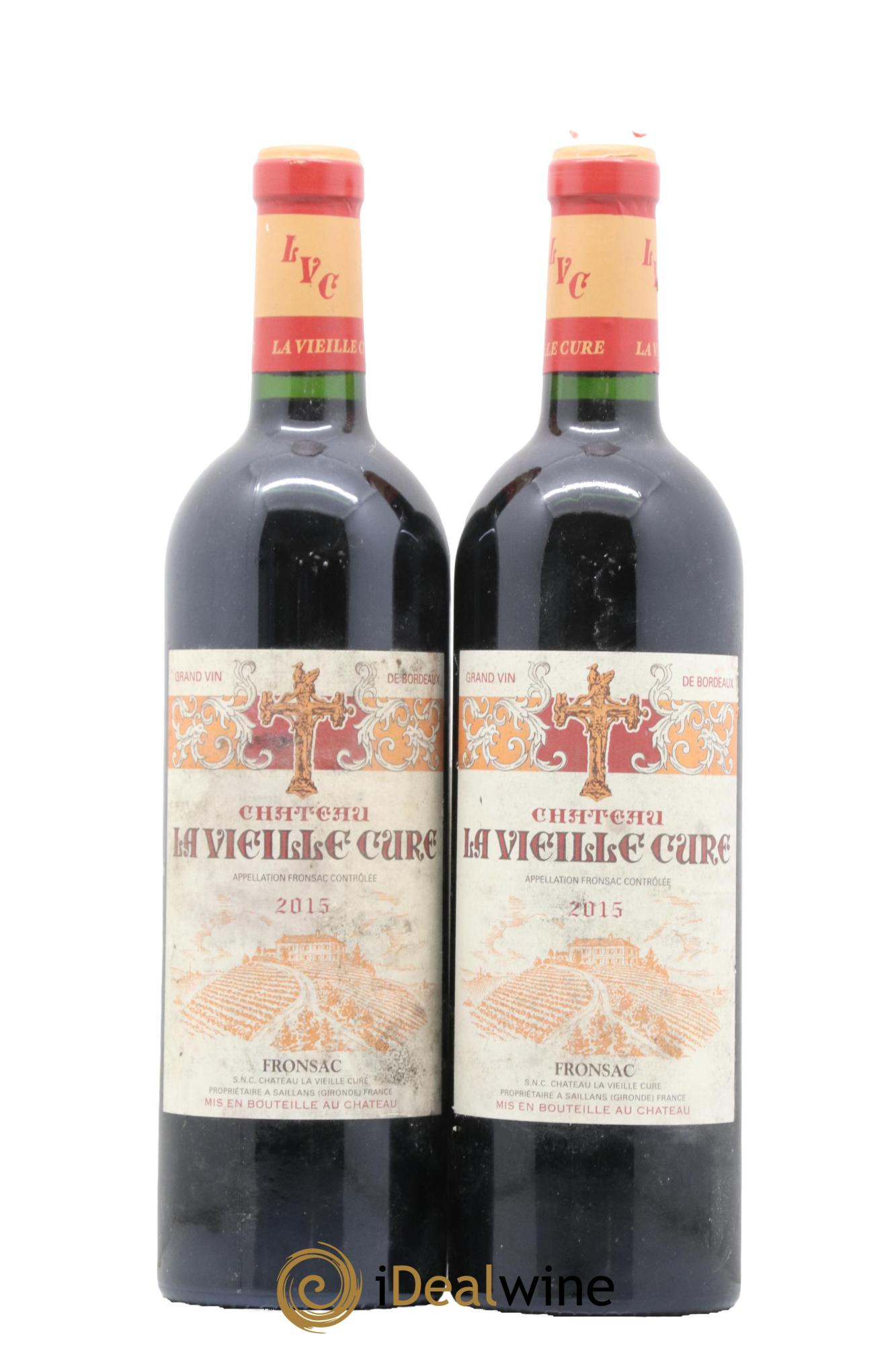 Château La Vieille Cure 2015 - Lot de 2 bouteilles - 0